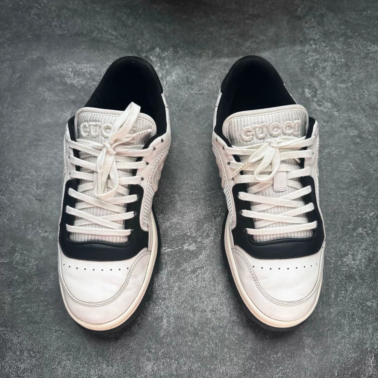 Gucci Gucci Distressed Black Lowtop Sneakers 6.5 Men Size US 6.5 / EU 39-40 - 1 Thumbnail