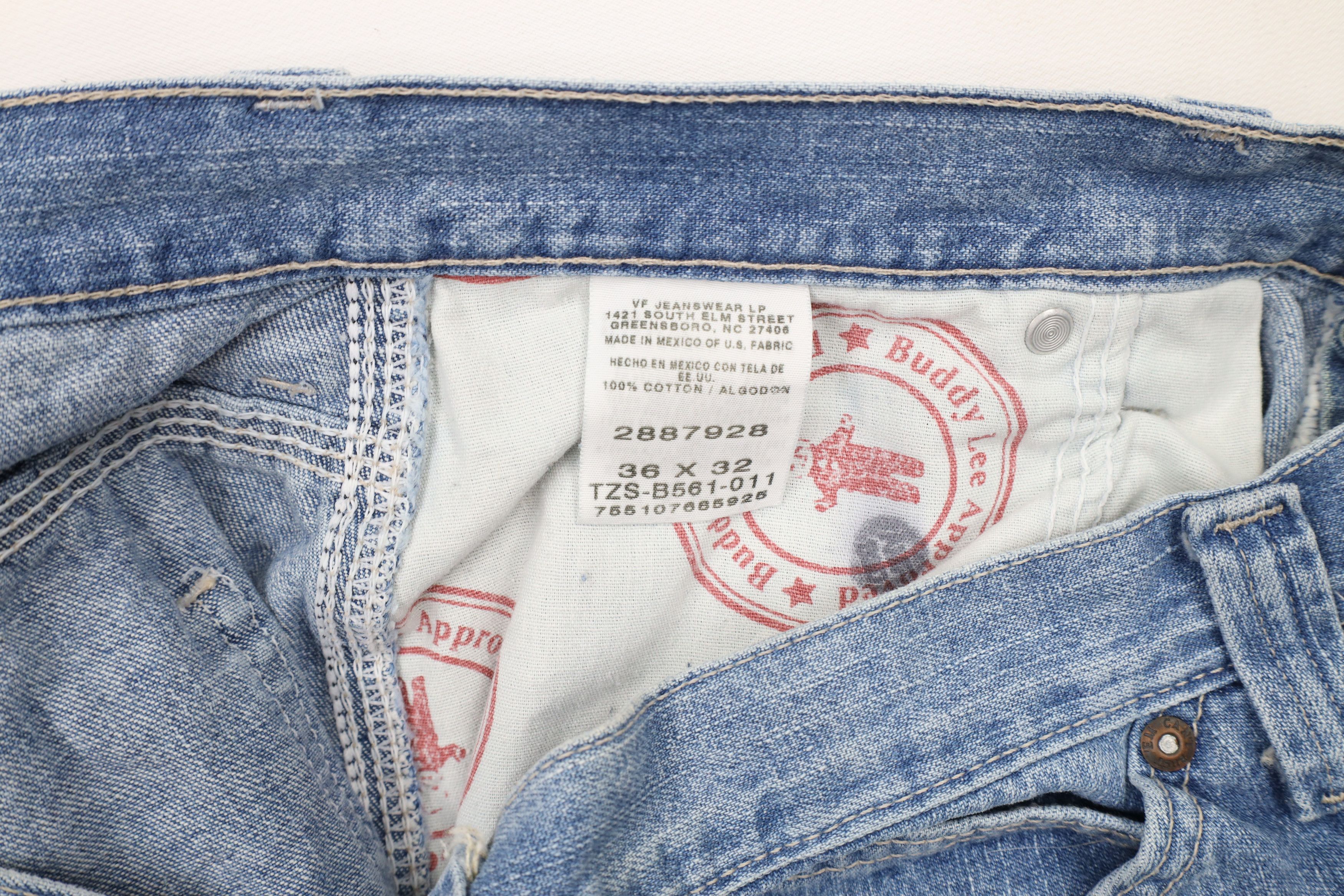 Lee × Vintage Vintage Y2K Lee Wide Leg Carpenter Denim Jeans Blue Size US 36 / EU 52 - 9 Thumbnail
