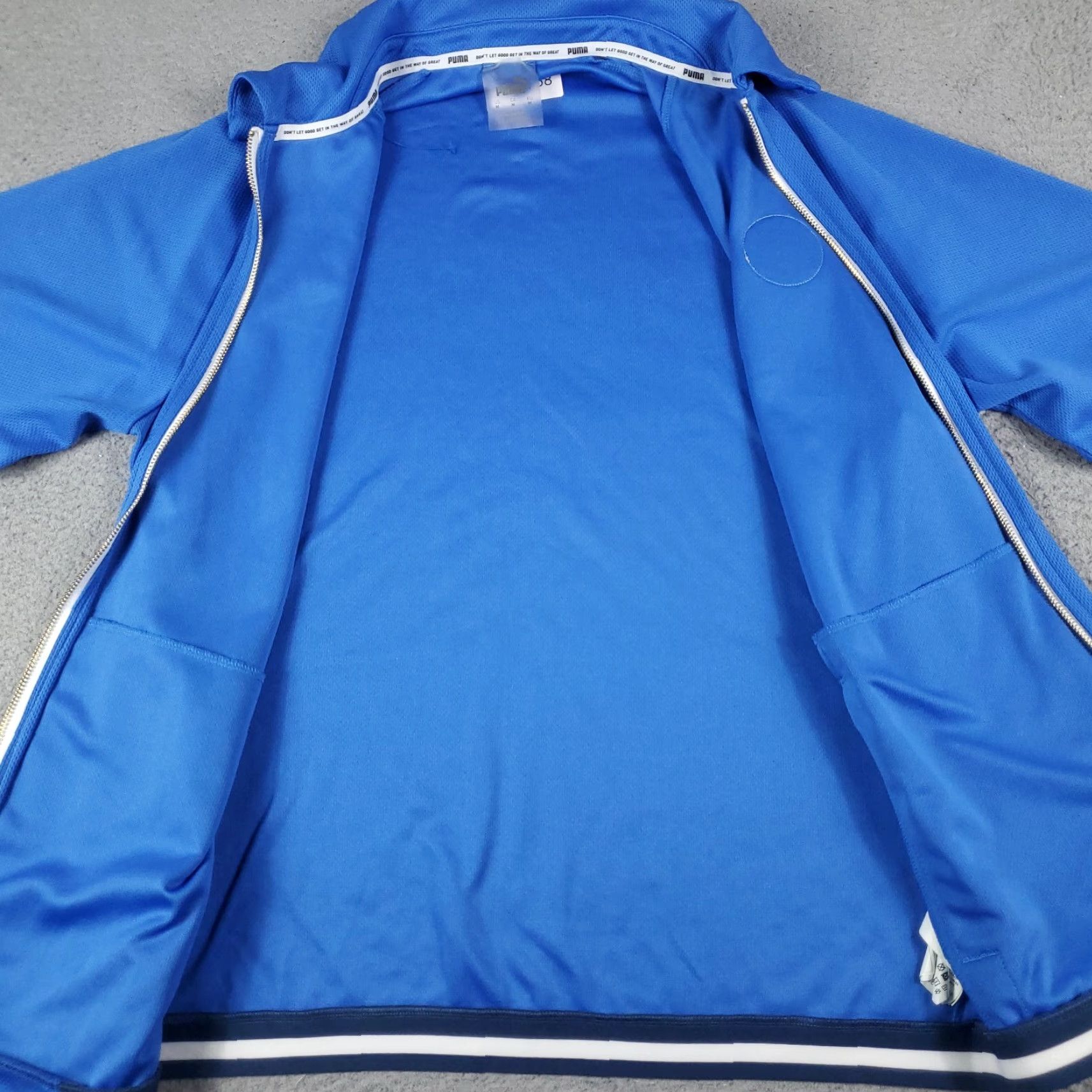 Puma Puma Polo Shirt Mens Size Medium Blue Full Zip Up Golf Casual Short Sleeve Polo Shirt Size US M / EU 48-50 / 2 - 4 Thumbnail