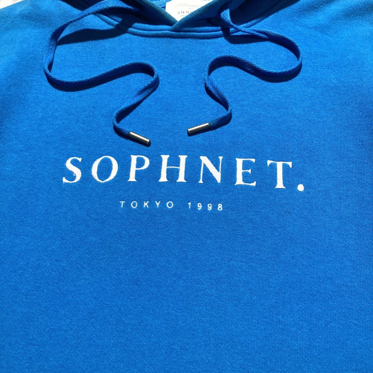 Sophnet. 🇯🇵 2000s Sophnet. Sunspel Embroidery Font Hoodie Blue Size US XL / EU 56 / 4 - 4 Thumbnail