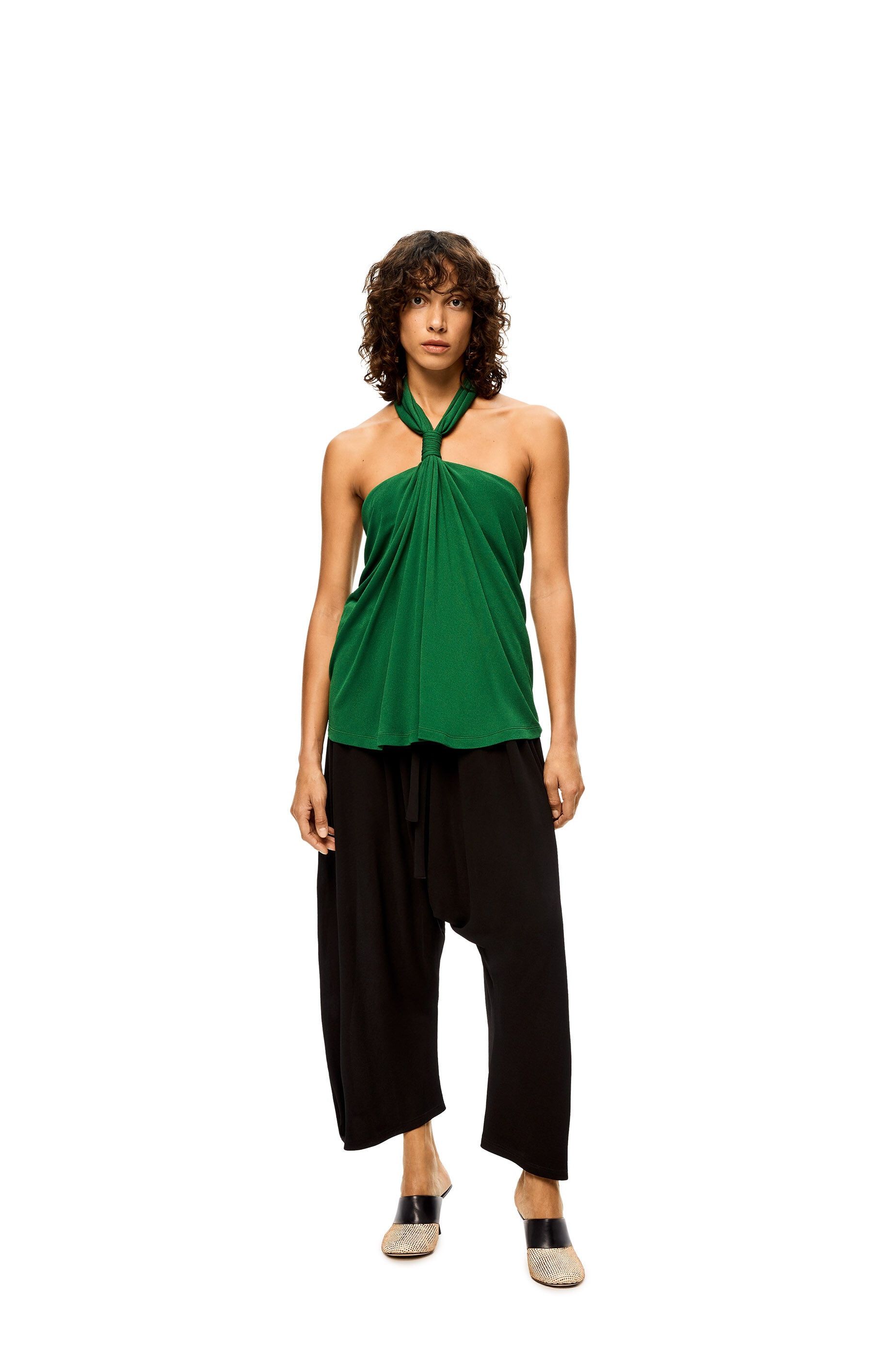 Loewe o1y1025 Blouse in Green Size M / US 6-8 / IT 42-44 - 2 Thumbnail