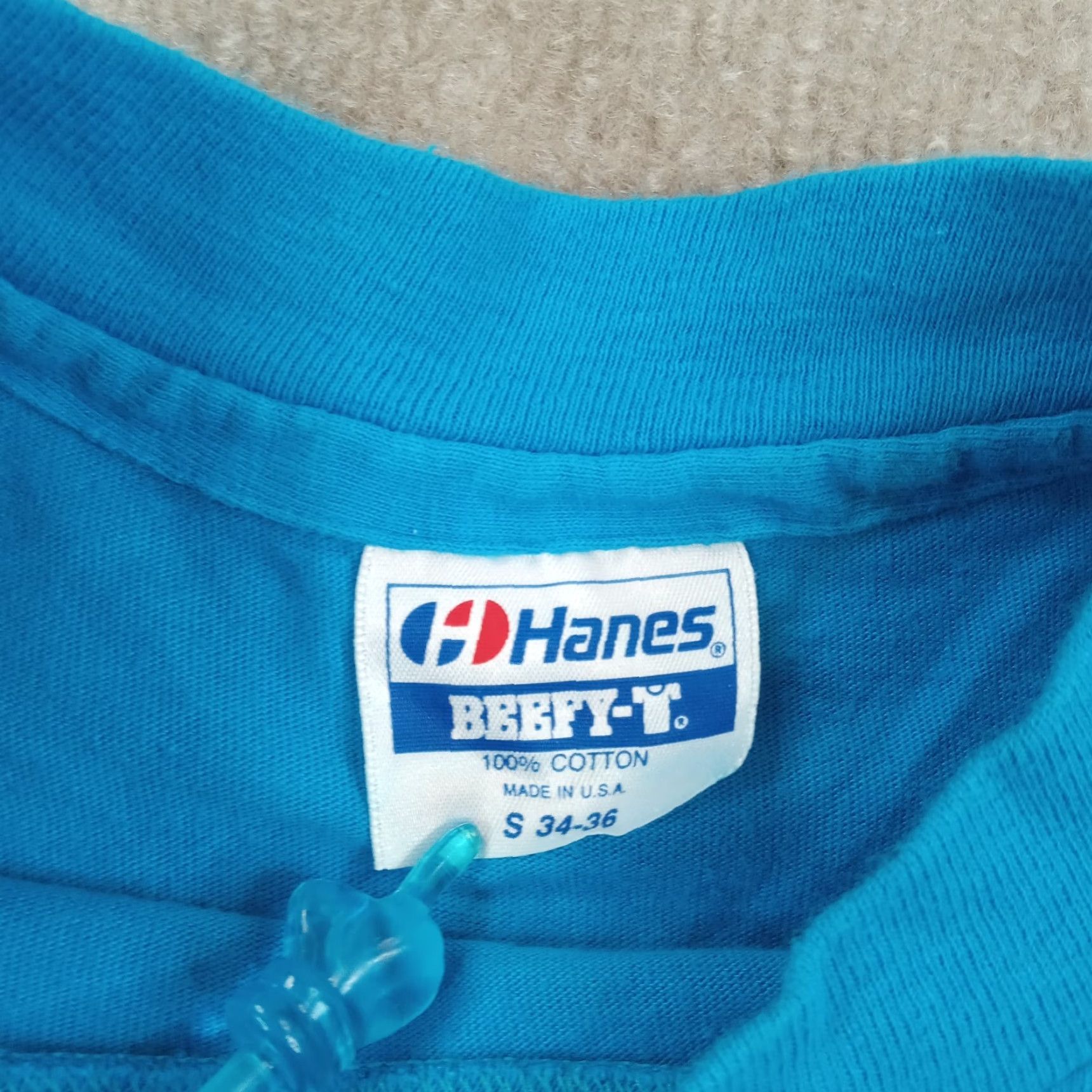 Hanes VINTAGE I'm Excited Shirt Womens Small Blue Puff Letters Casual How 'Bout U? Hanes Shirt Womens Small Blue Puff Letters Casual How 'Bout U? Vintage Size S / US 4 / IT 40 - 5 Thumbnail