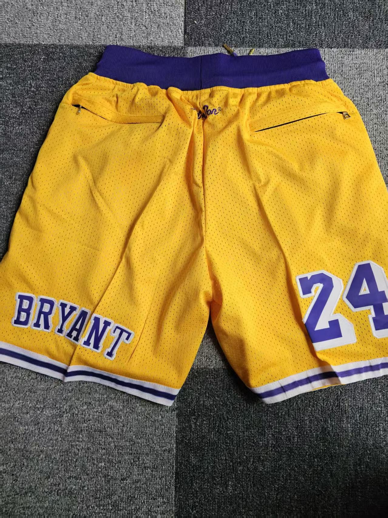 NBA Laker #24 Kobe Bryant Short With Pocket Large Size Size US 36 / EU 52 - 2 Thumbnail
