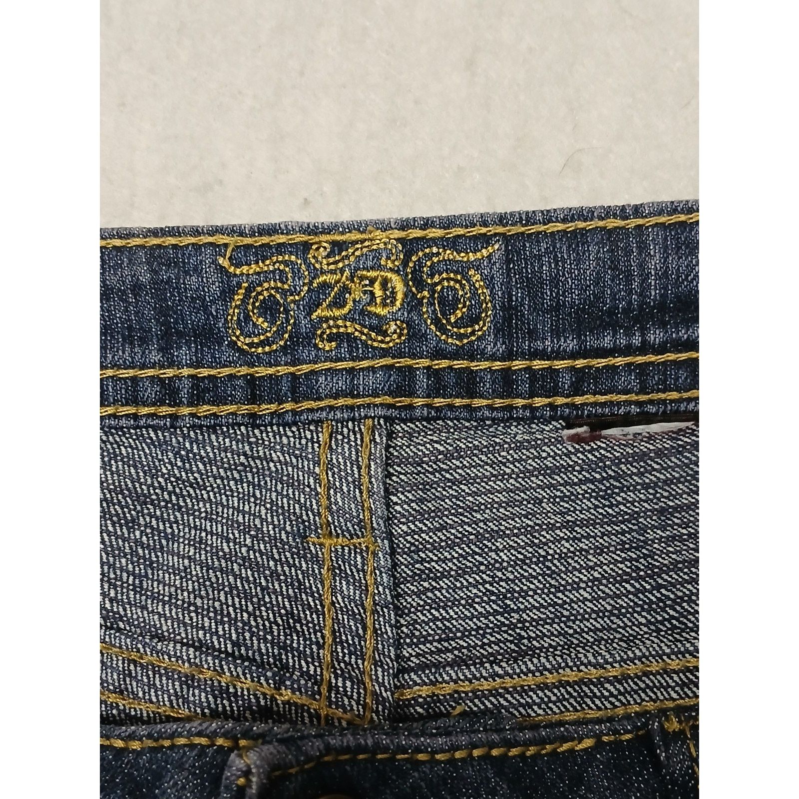 Other Zana Di (14) Y2K Women's Boot Cut Dark Blue Denim Jeans Size 36" / US 14 / IT 50 - 8 Thumbnail