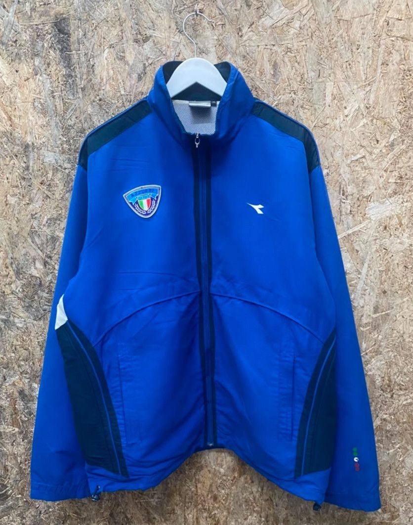 Diadora Vintage Diadora Italia Azzurri Light Jacket Size US XL / EU 56 / 4 - 1 Thumbnail