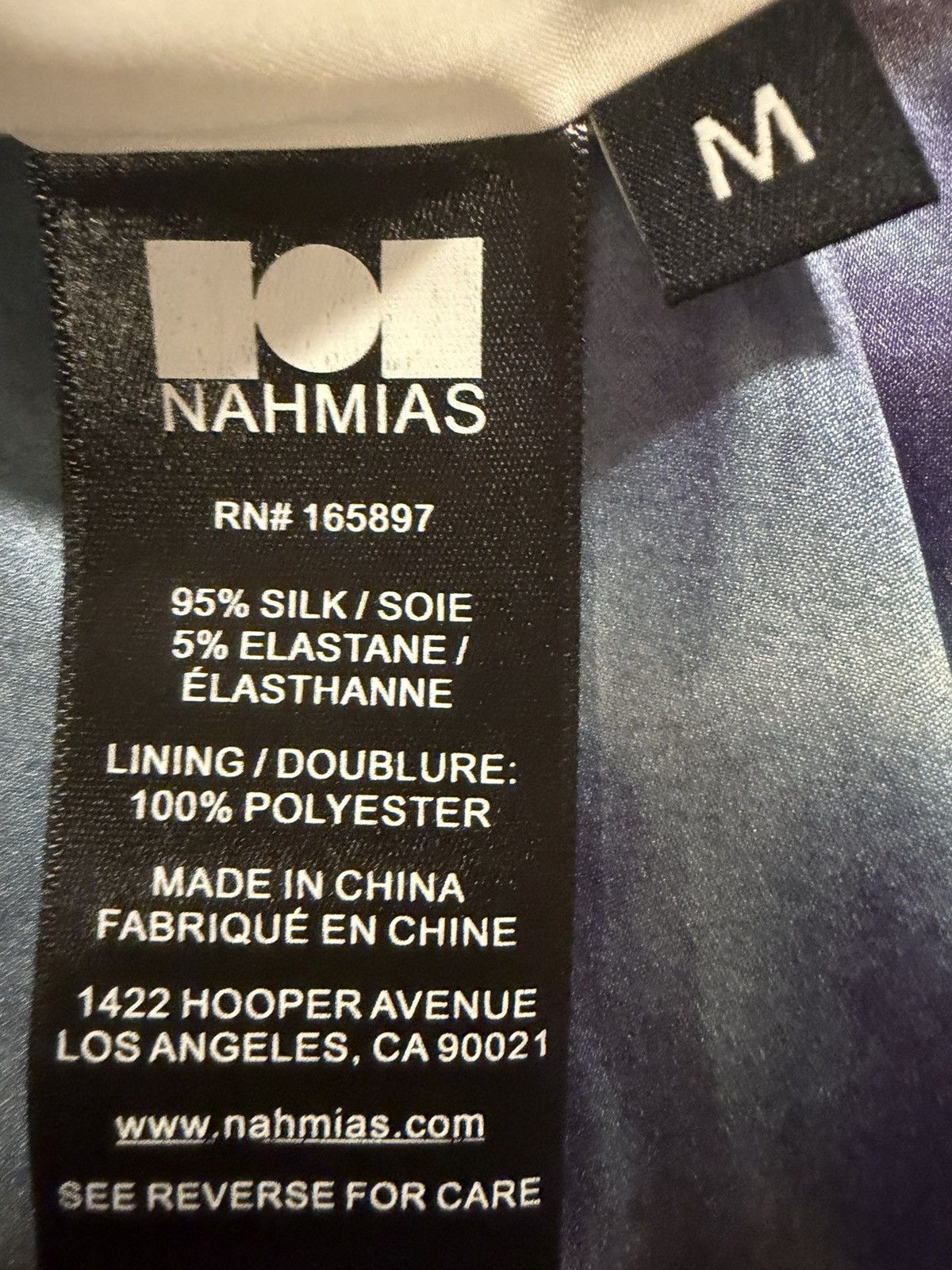 Naissance Nahmias Tie-Dye Stretch-Silk Shorts - Blue MEDIUM Size US 32 / EU 48 - 4 Thumbnail