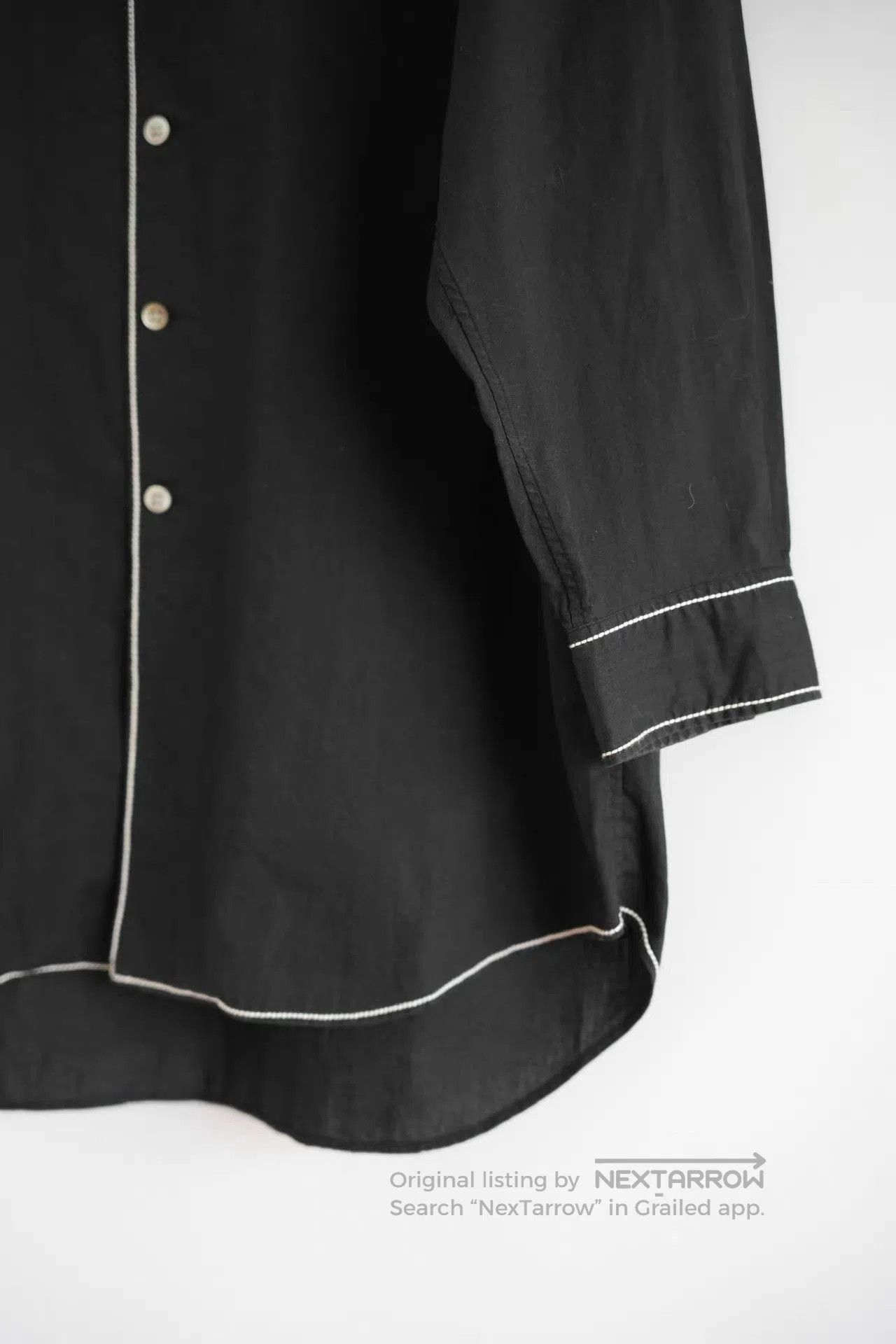 Yohji Yamamoto Black Long Sleeve Button. Size US M / EU 48-50 / 2 - 5 Thumbnail