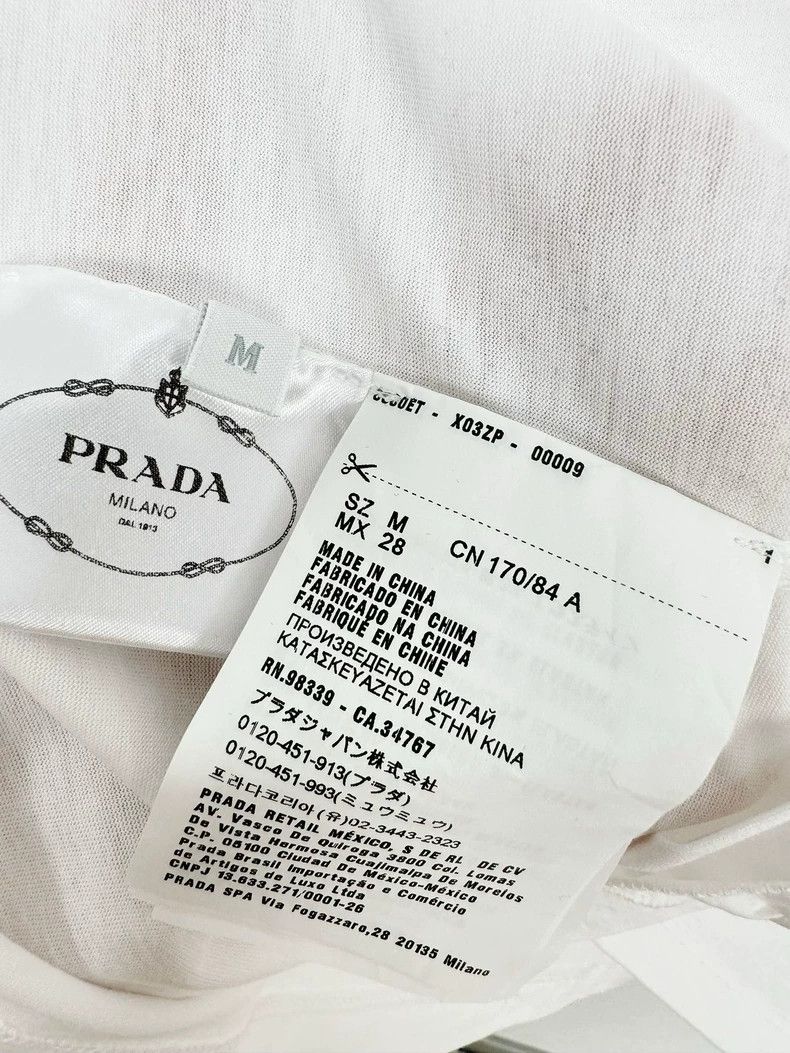 Prada Prada White short-sleeved T-shirt 2502-Nextarrow Size US M / EU 48-50 / 2 - 3 Thumbnail