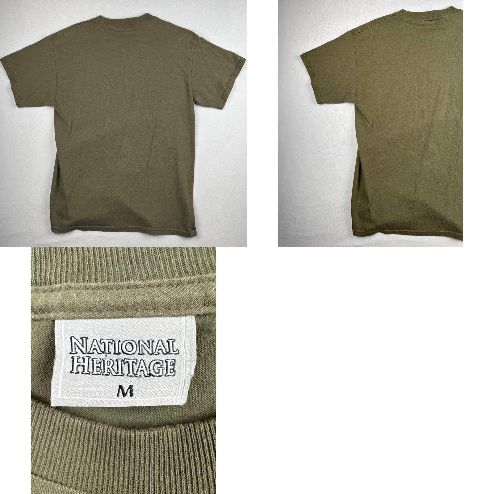 Olive VINTAGE National Heritage T-Shirt Olive Green M Short Sleeve Crew Neck Bass Trophy Graphic Mens Shirt Vintage 1990s Geared Toward Fishing Fans Size US M / EU 48-50 / 2 - 8 Thumbnail