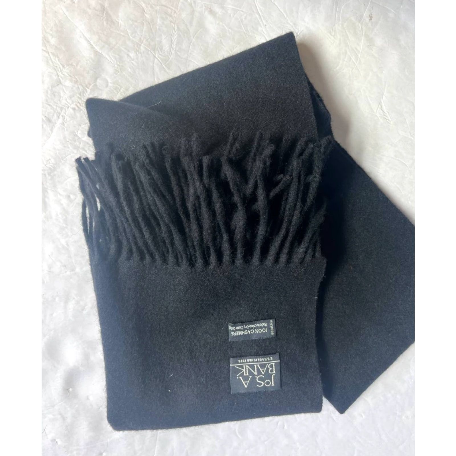 Jos. A. Bank JOS A BANK Scarf Mens OS 100% Cashmere Wrap Rectangle Size ONE SIZE - 3 Thumbnail