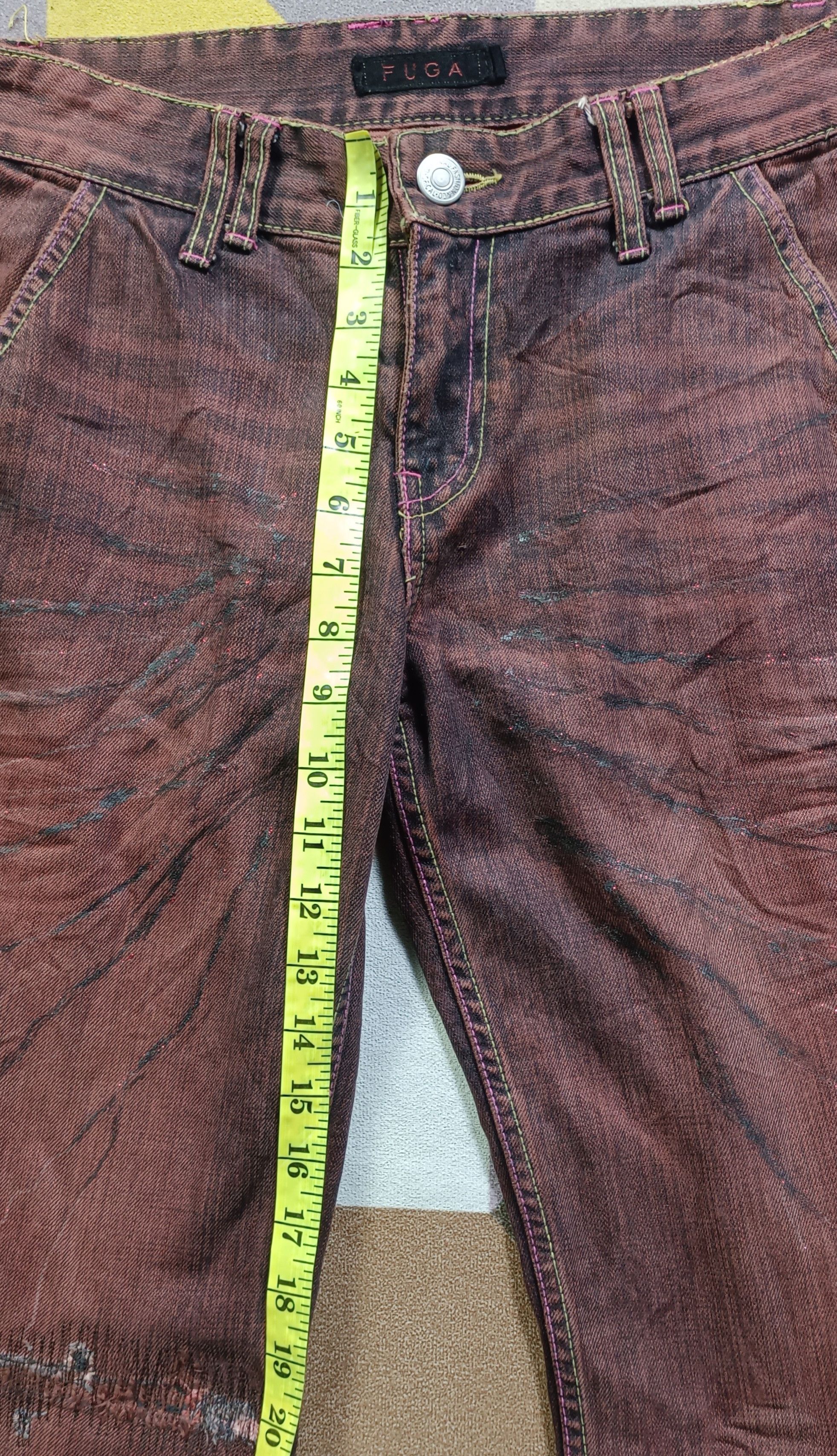 GOSTAR DE FUGA 💥FLARE💥ARCHIVAL FUGA Sick Natural Fades Flare Denim Size US 32 / EU 48 - 18 Thumbnail