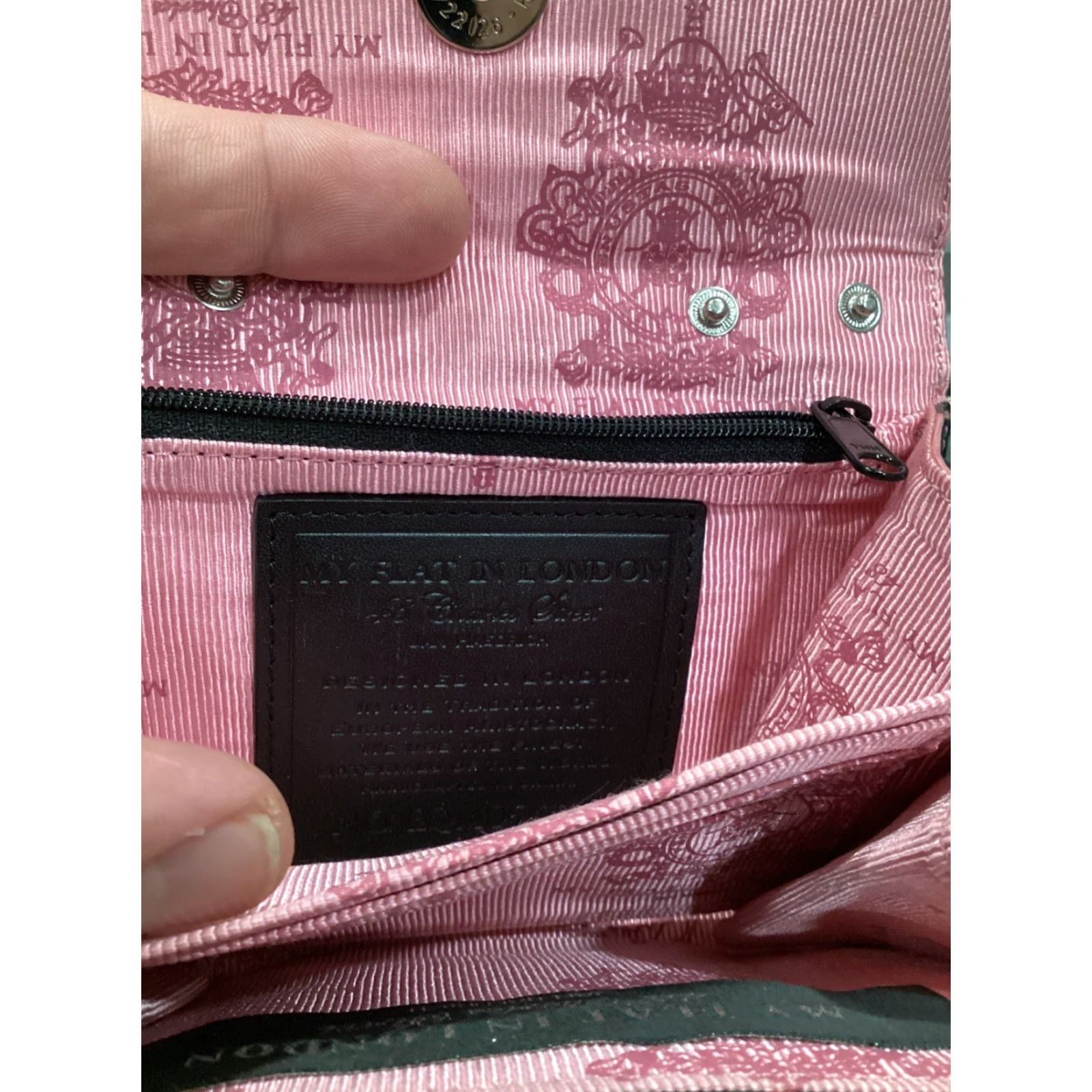 Vintage VINTAGE My Flat in London Jan Haedrich Mini Bag Shirt Unisex Adults Pink Quilted Canvas Bag - Size ONE SIZE - 4 Thumbnail