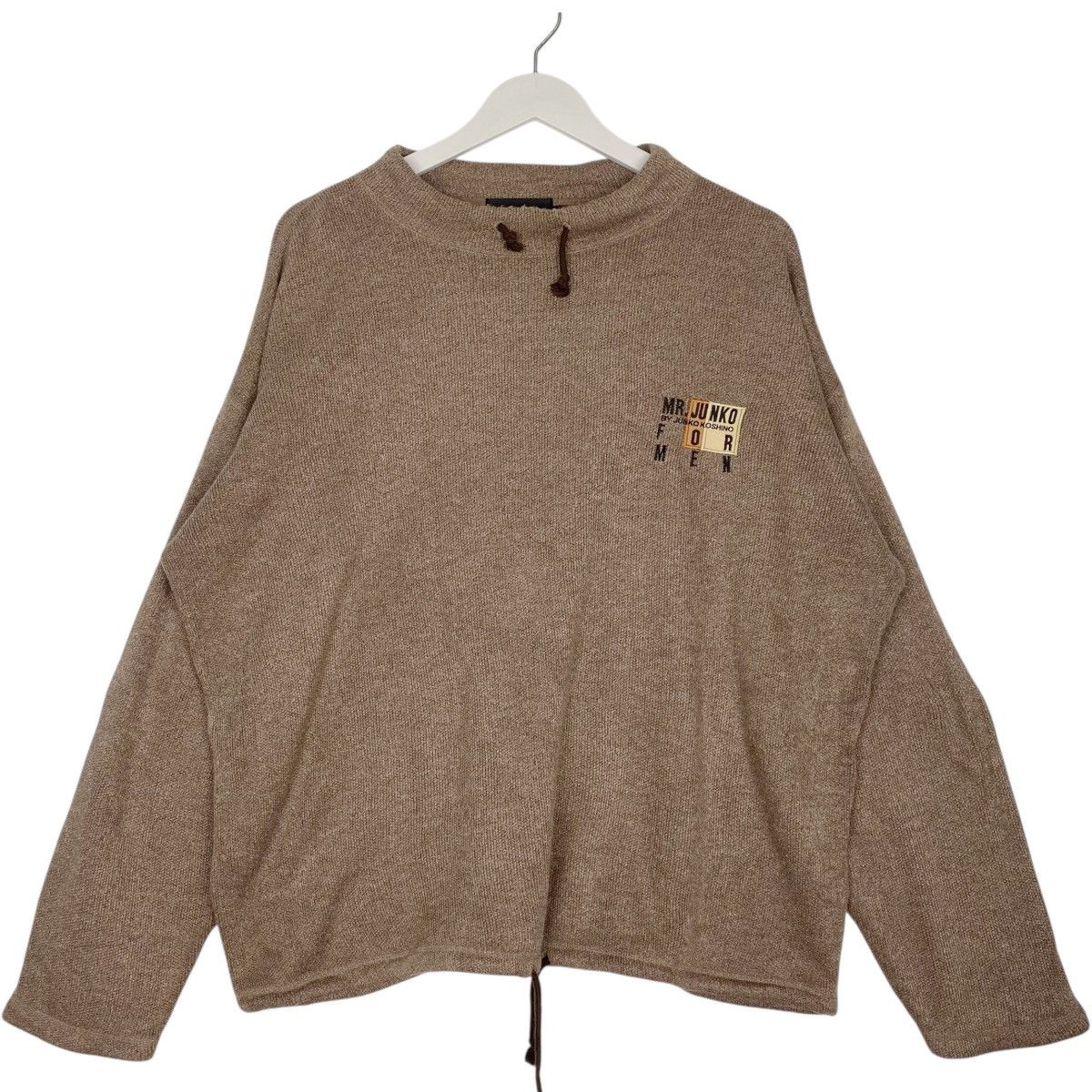 Vintage Vintage Mr Junko Embroidered Logo Sweatshirt Brown Size US L / EU 52-54 / 3 - 1 Thumbnail