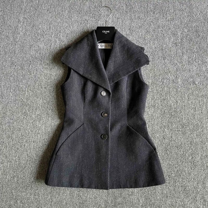 Dior Dior Women's Wool Blend Jacket in Light Blue 0089 Size S / US 4 / IT 40 - 1 Thumbnail