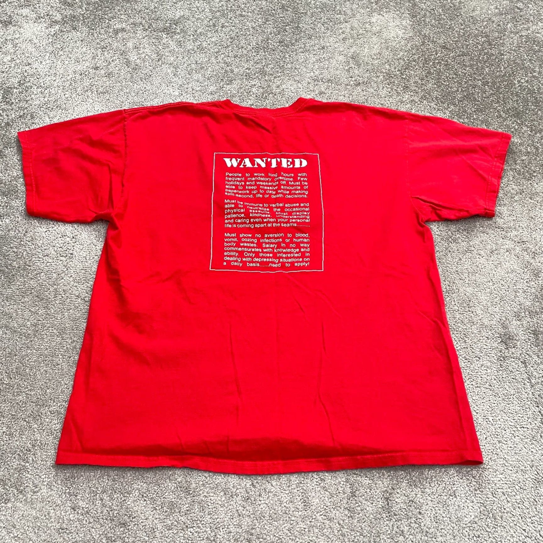 Gildan Gildan Ultra Cotton T-Shirt Men XL Red Crew Neck Short Sleeve Casual Graphic Tee Size US XL / EU 56 / 4 - 2 Thumbnail