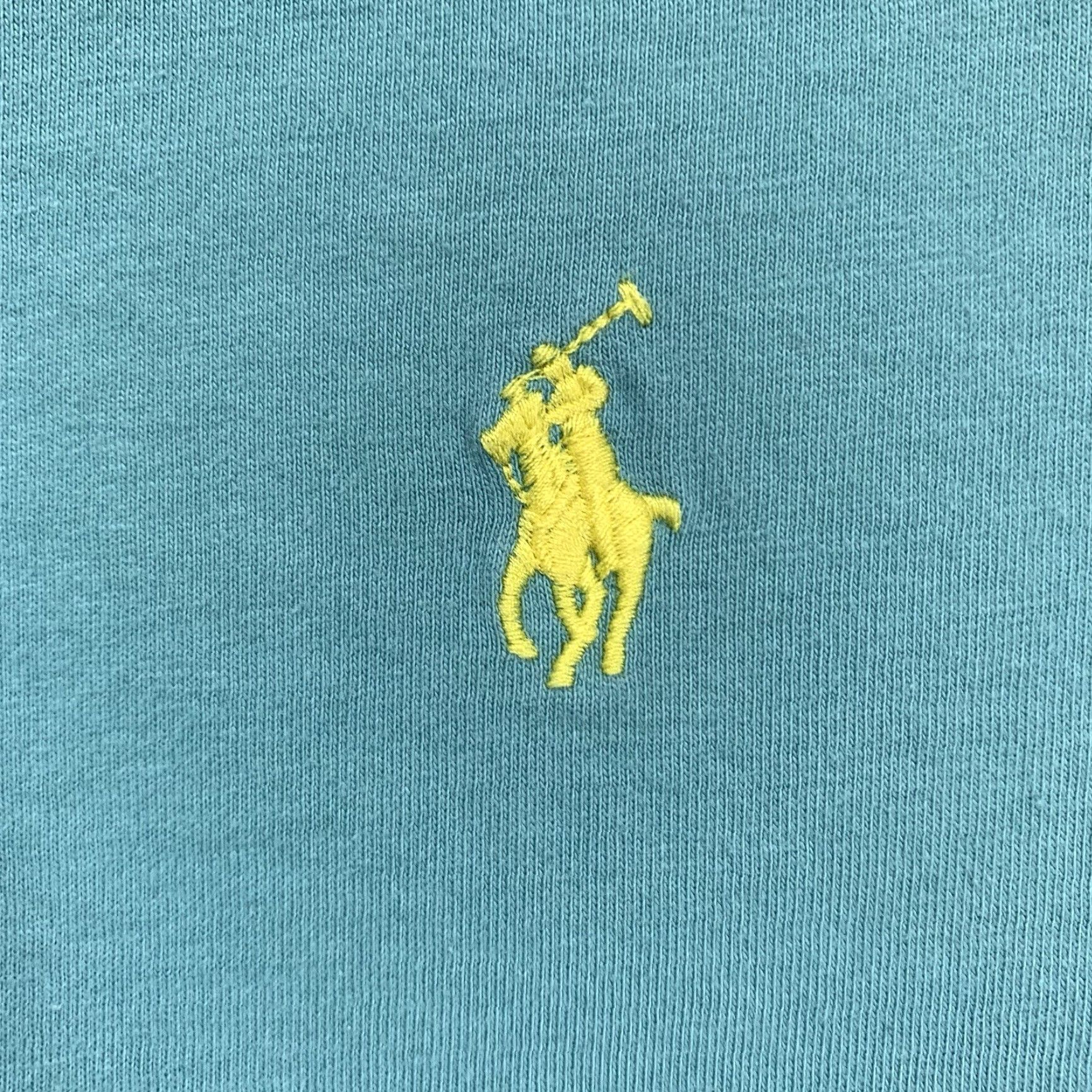 Vintage Polo Men's T-Shirt Size Medium Chalky Mint V-Neck Lightweight Short Sleeve Solid Cotton Size US M / EU 48-50 / 2 - 2 Thumbnail
