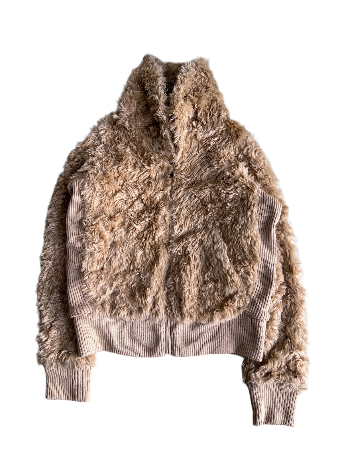 Issey Miyake OG Issey Miyake TC Fluffy Fur Neck & Body Bomber Jacket Size M / US 6-8 / IT 42-44 - 2 Thumbnail