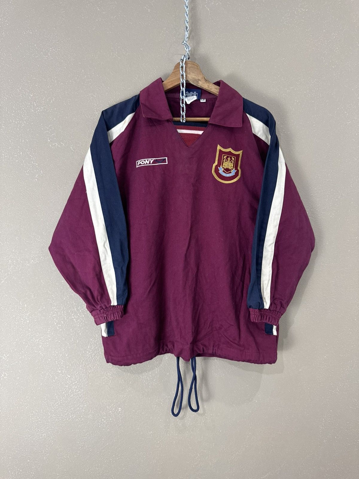 Vintage Vintage West Ham Pony soccer jacket rare big logo Size US S / EU 44-46 / 1 - 1 Thumbnail