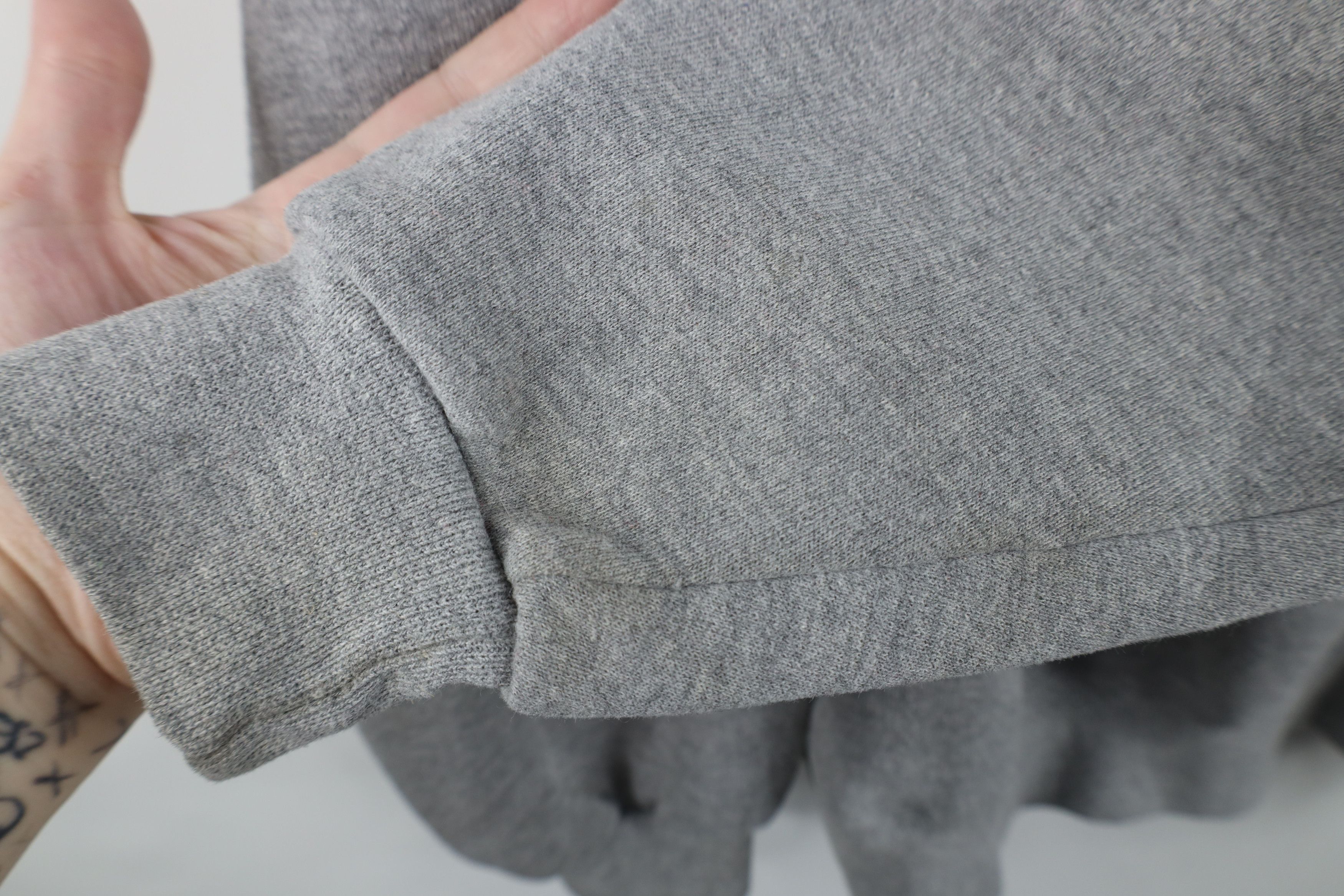 Vintage Vintage 90s Streetwear Blank Heavy Crewneck Sweatshirt Gray Size US XXL / EU 58 / 5 - 10 Thumbnail