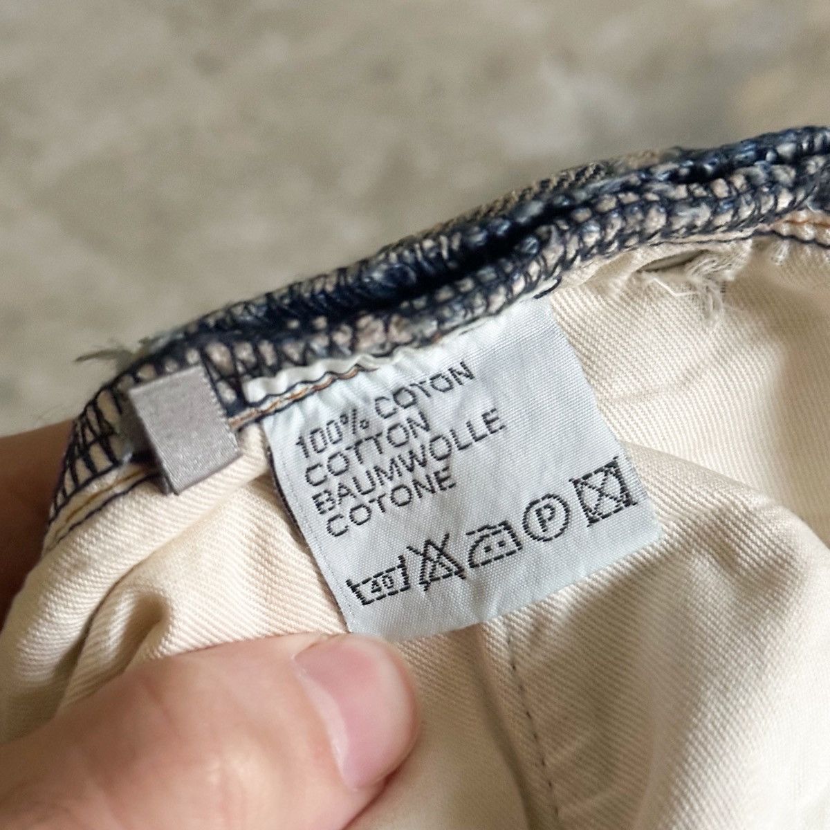 Dior CHRISTOPHE DECARNIN Dior SS03 Hedi Era Clawmark Denim Size US 33 - 11 Thumbnail