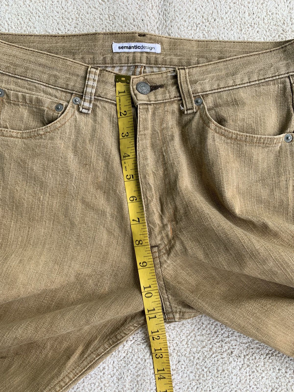 If Six Was Nine × Le Grande Bleu (L.G.B.) × semanticdesign VTG 00s Semantic Design Dirty Washed Denim Pants Size US 30 / EU 46 - 17 Thumbnail