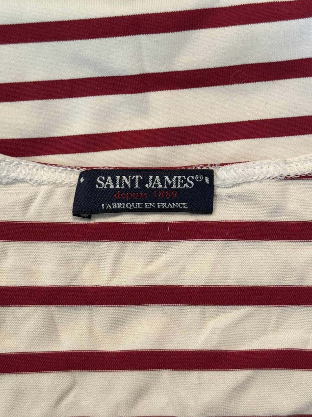 A$AP Rocky × Saint James × Vintage Saint James ASAP Rocky style centre logo striped t-shirt Y2K Size M / US 6-8 / IT 42-44 - 6 Thumbnail