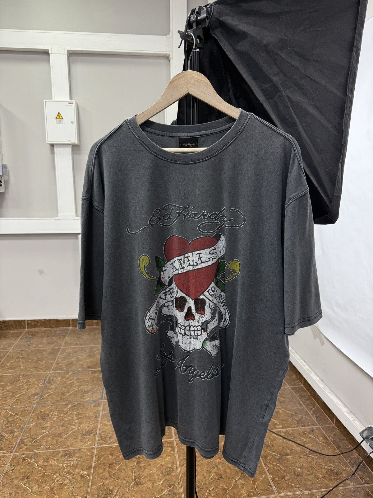 Ed Hardy 💀🇺🇸 Ed Hardy Love Kills Slowly Christian Audigier T-Shirt Y2K Size US XL / EU 56 / 4 - 1 Thumbnail