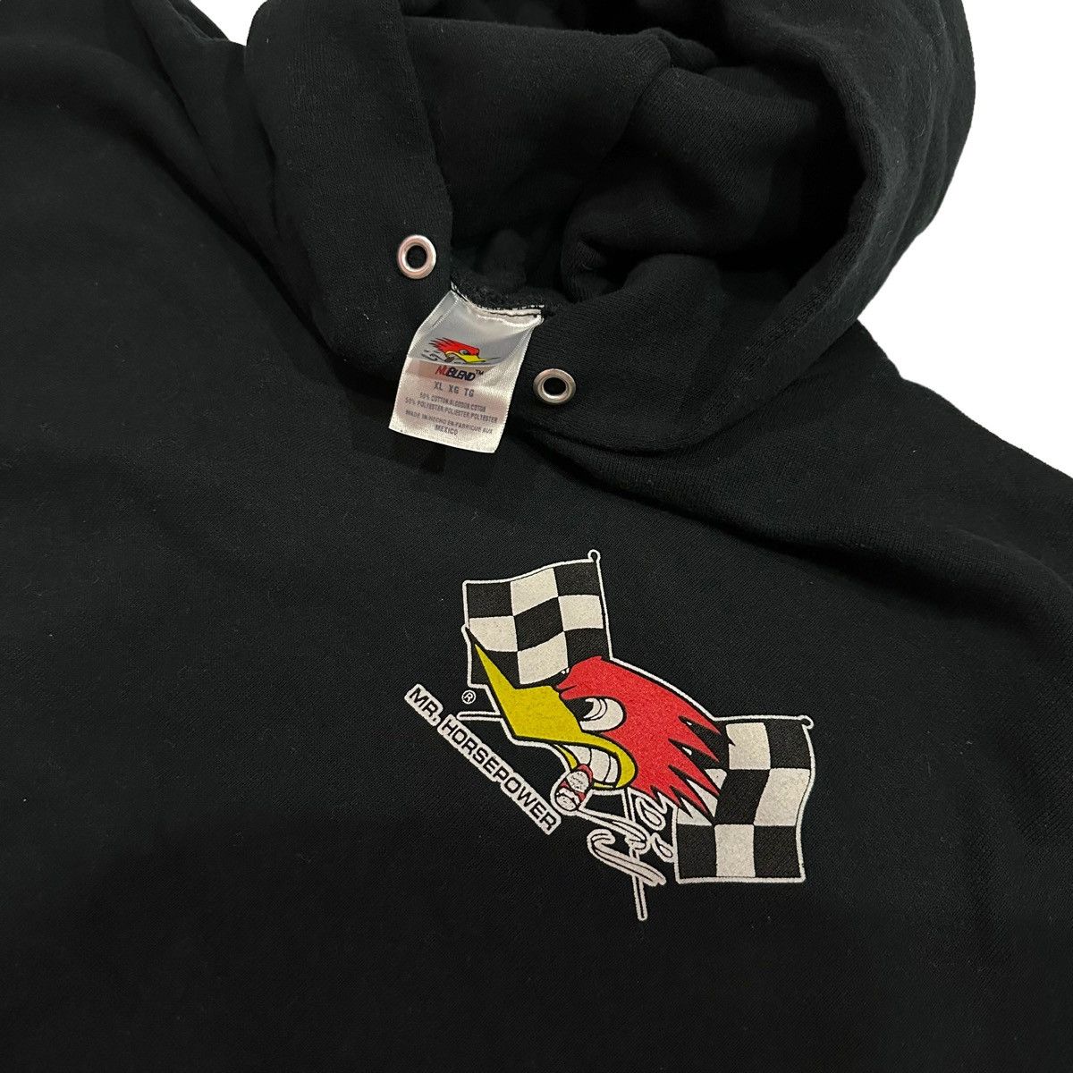 Japanese Brand × Vintage MR. HORSEPOWER Hoodie VTG 90’s Size US XL / EU 56 / 4 - 4 Thumbnail