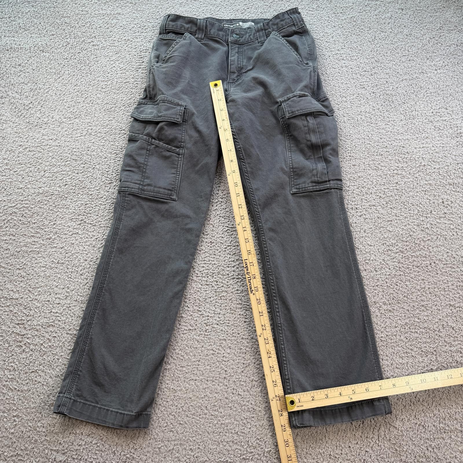 Carhartt Carhartt Rugged Flex Relaxed Fit Cargo Pants Gray 30x30 Mens Size US 30 / EU 46 - 4 Thumbnail