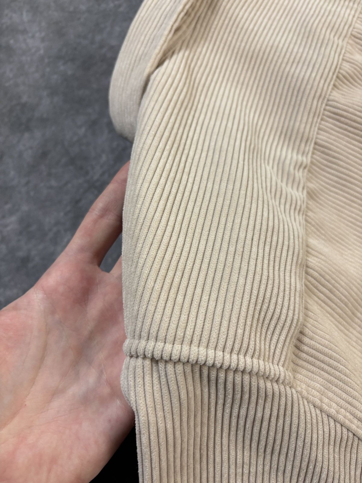 Vintage Corduroy Polo Shirt Shortsleeve Tan Brown Deep Waled Quarter Size US L / EU 52-54 / 3 - 9 Thumbnail