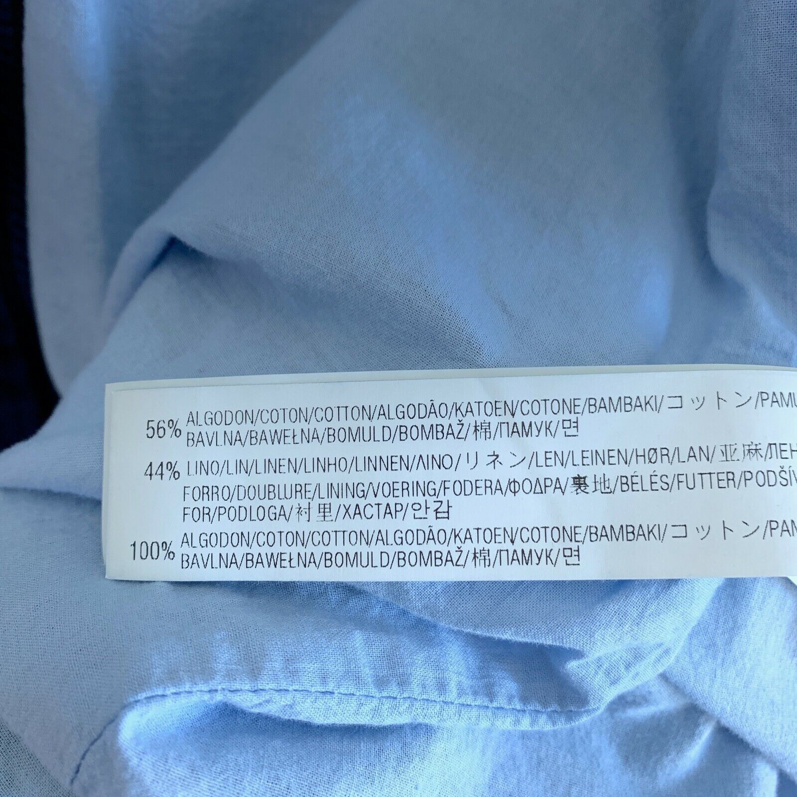 Zara Zara Aztec Jacquard Duster Jacket Blue Textured Cotton Linen Size S / US 4 / IT 40 - 7 Thumbnail