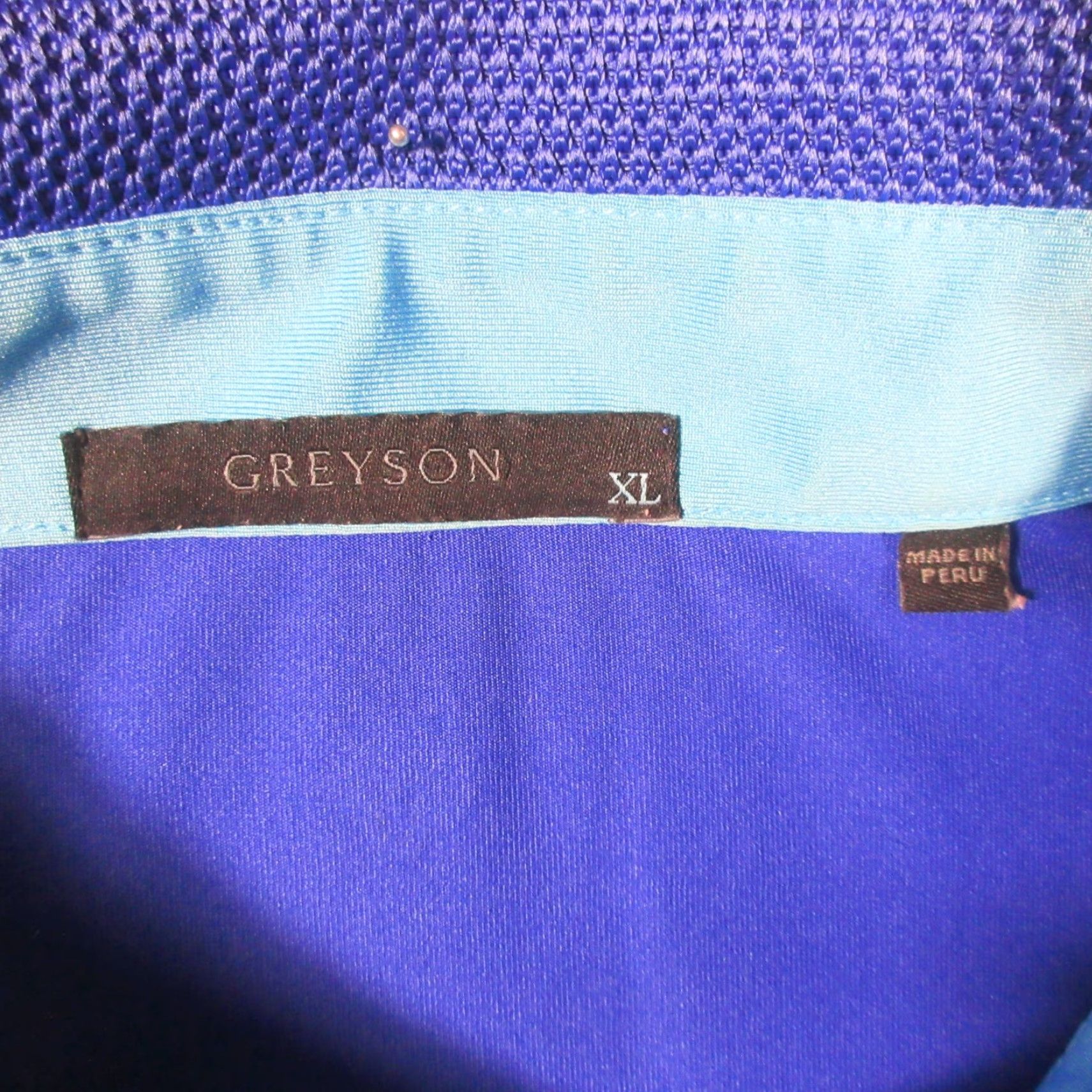 Vintage Greyson Polo Shirt Mens XL Royal Blue Wolf Logo Performance Stretch EUC Size US XL / EU 56 / 4 - 4 Thumbnail