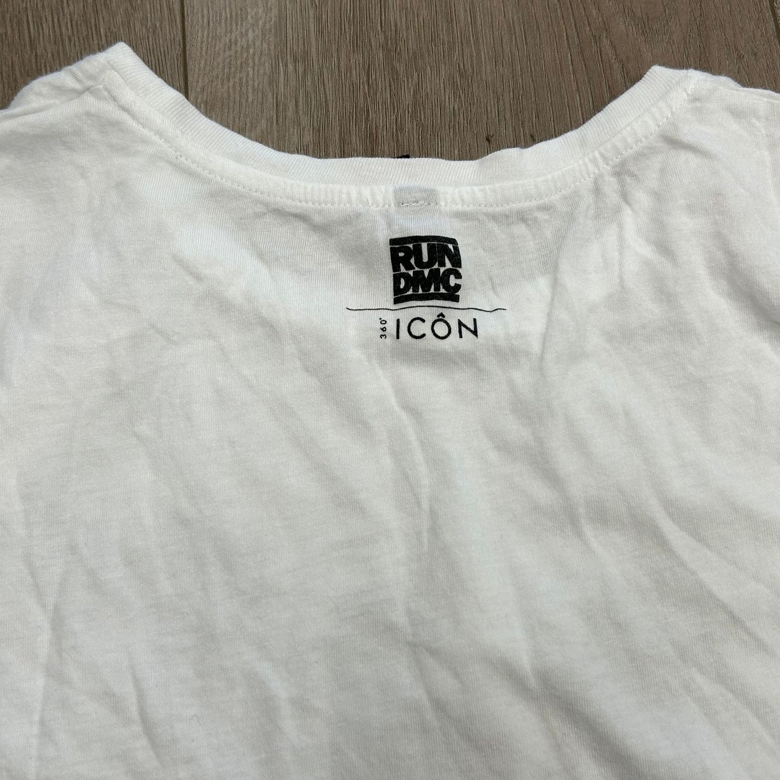 Vintage 360 Icon Run DMC Photo Tee T Shirt White size Womens Large L Size L / US 10 / IT 46 - 9 Thumbnail