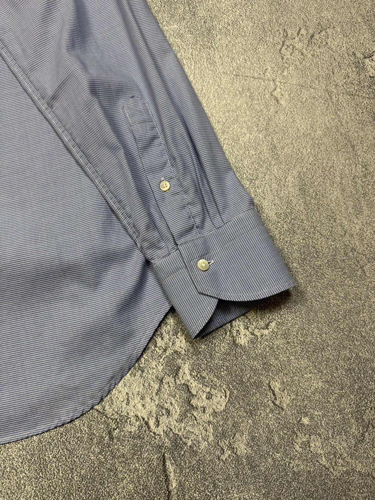 Canali Canali Shirt Men Size L Check Long Sleeve Button Up Blue Size US L / EU 52-54 / 3 - 9 Thumbnail