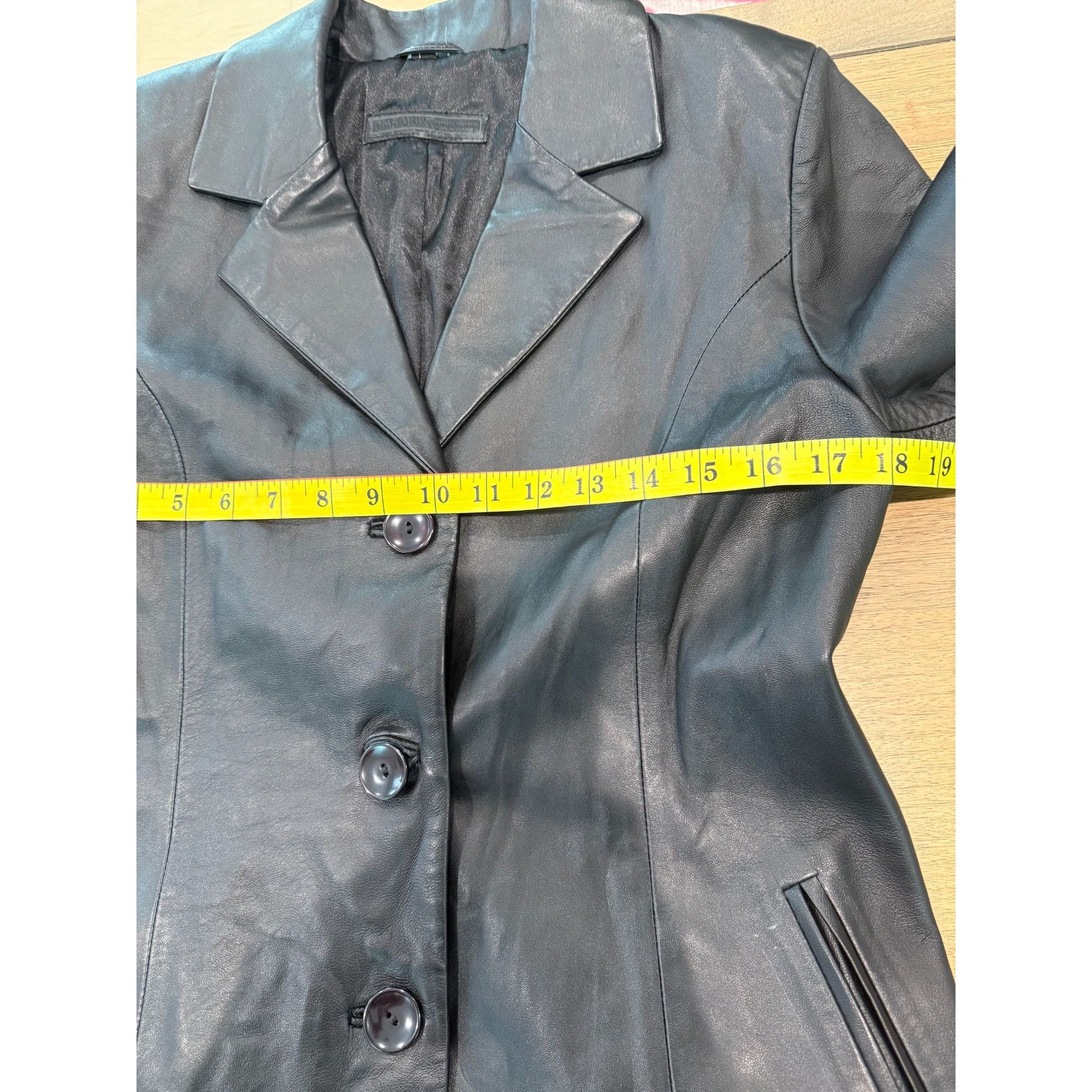 Other Vintage 90s Gian Mori Italian Genuine Leather Blazer, size l Size L / US 10 / IT 46 - 12 Thumbnail