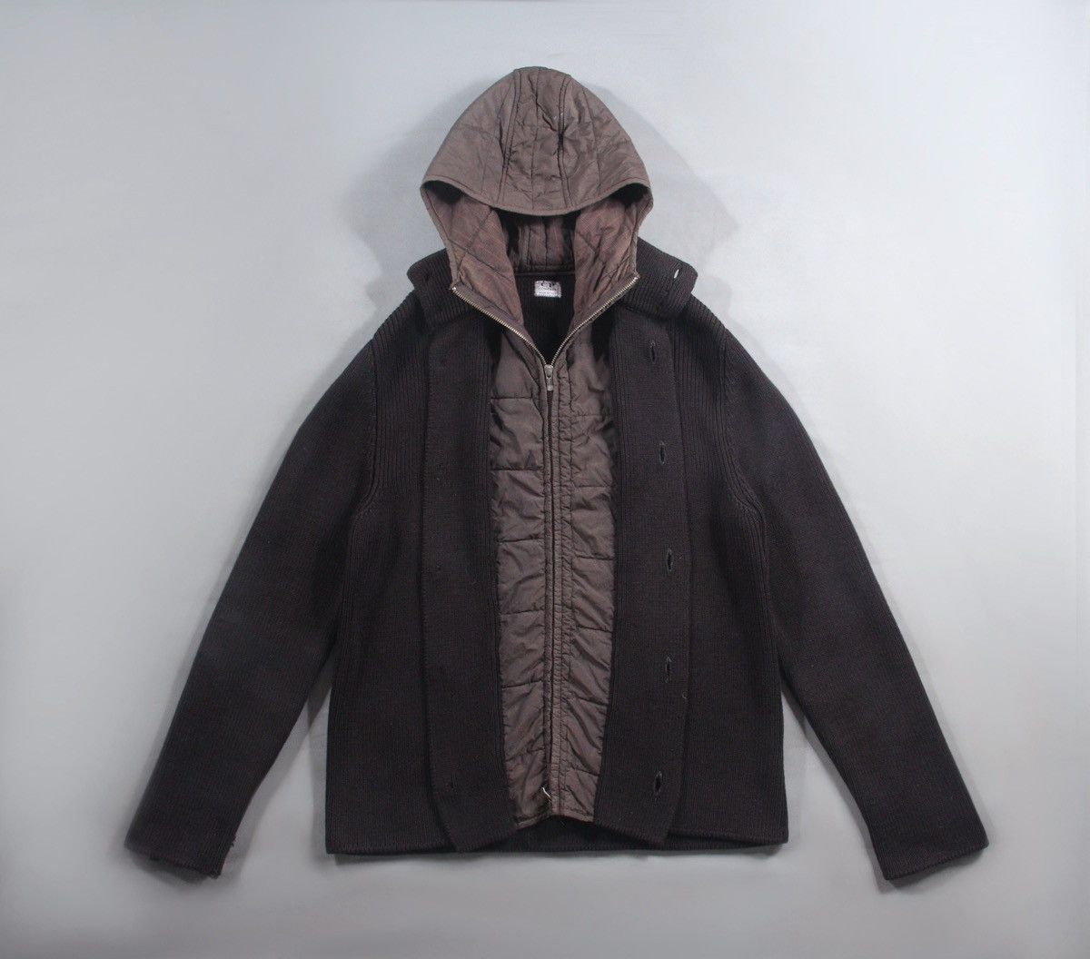 C.P. Company CP Company 2005 Autumn / Winter Knitwear Sweater Hoodie 3XL Size US XXL / EU 58 / 5 - 2 Thumbnail