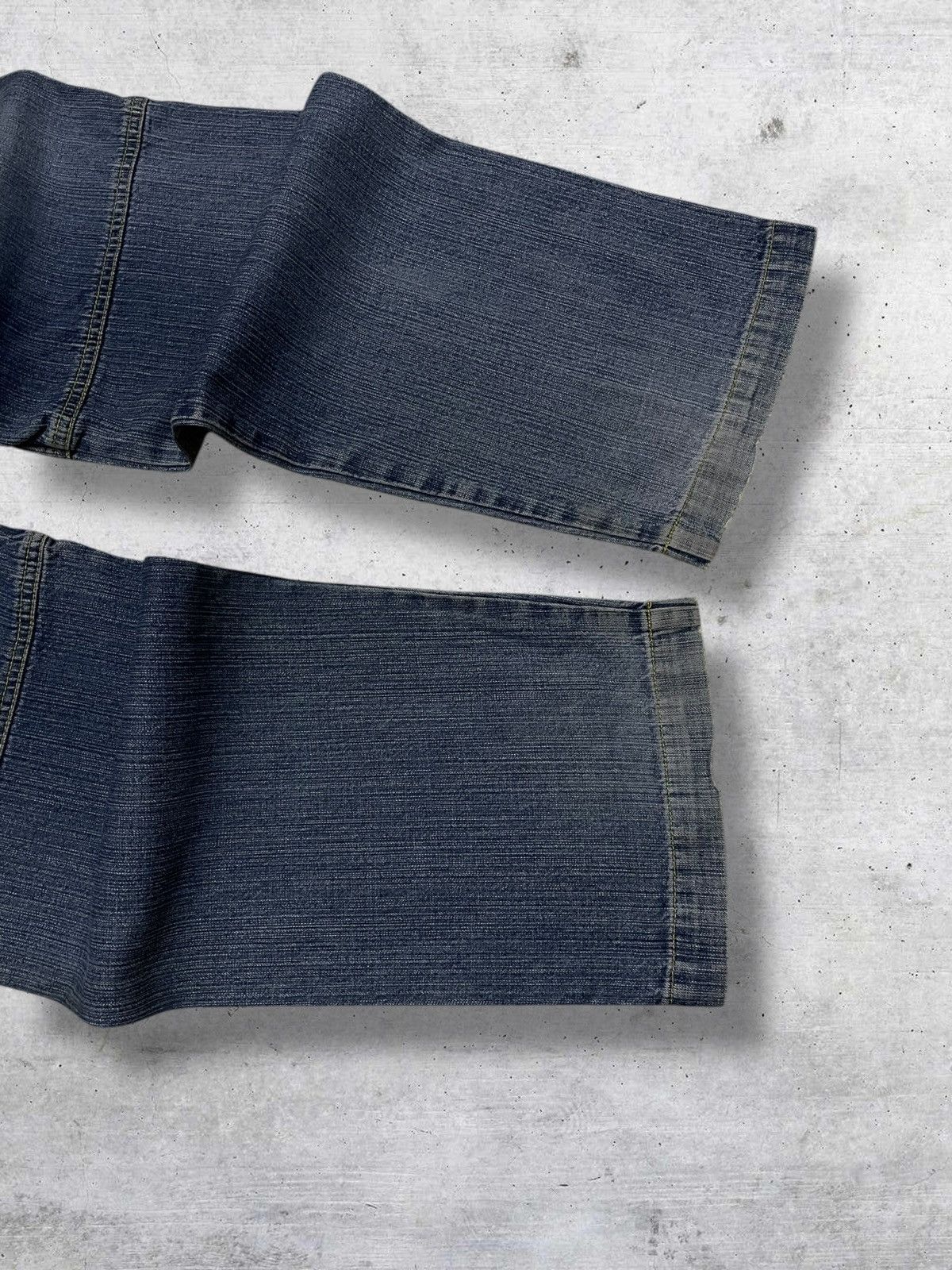 Japanese Brand VINTATE TRANSER Y2K JAPAN DESIGNER BAGGY DOUBLE KNEE DENIM Size US 28 / EU 44 - 12 Thumbnail