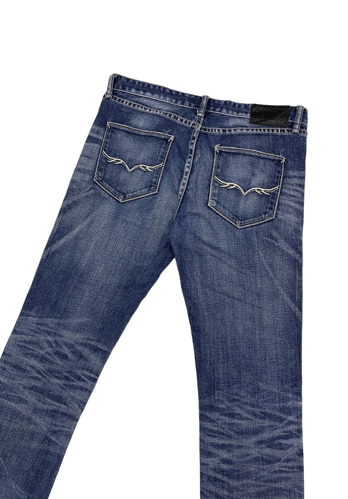 If Six Was Nine × Japanese Brand × Le Grande Bleu (L.G.B.) Fuga Japan Clawmarks Jeans Size US 32 / EU 48 - 6 Thumbnail
