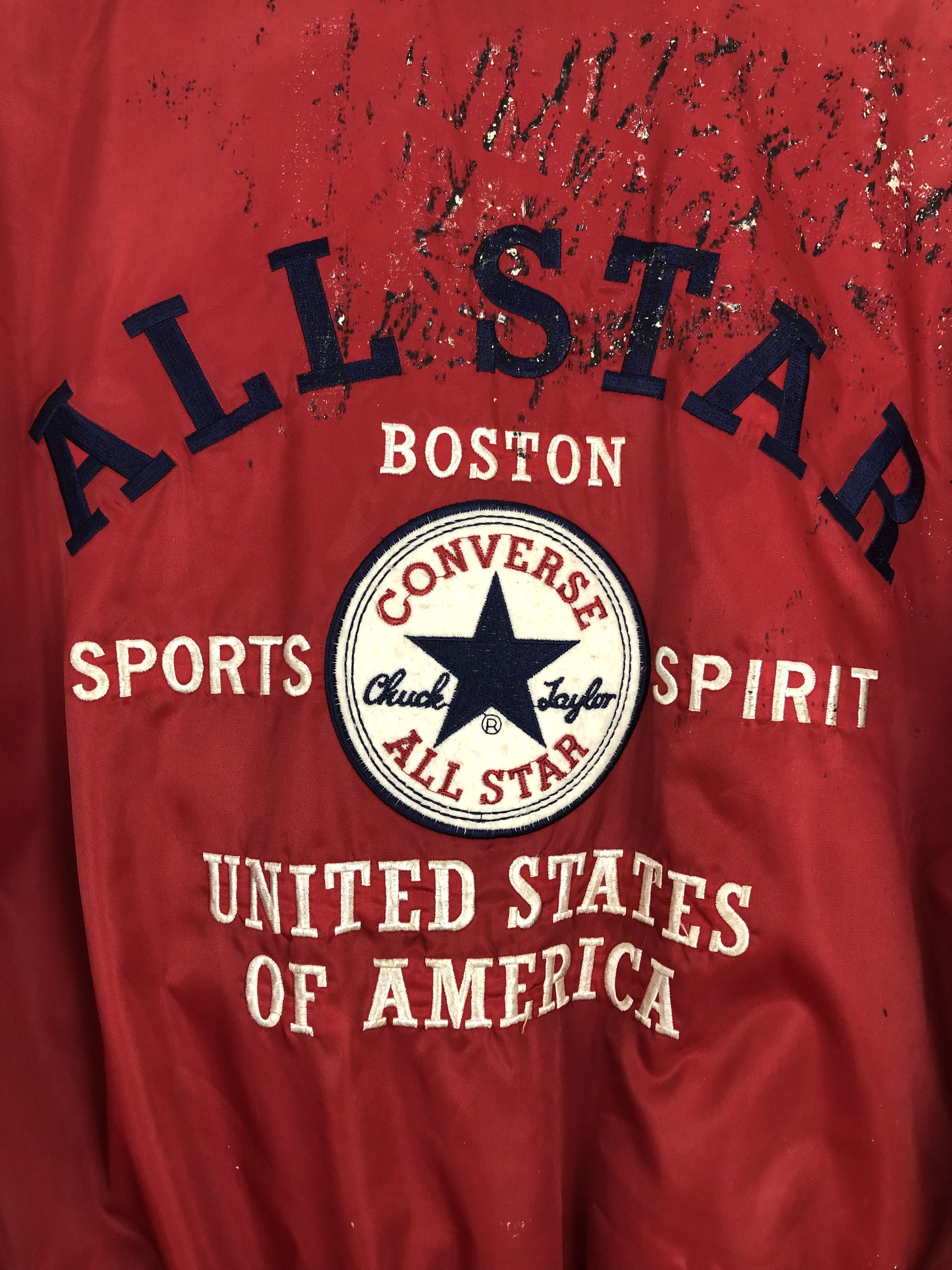 Converse Vintage 90s Converse All Star Bomber Big Logo Jacket J1713 Size US M / EU 48-50 / 2 - 5 Thumbnail