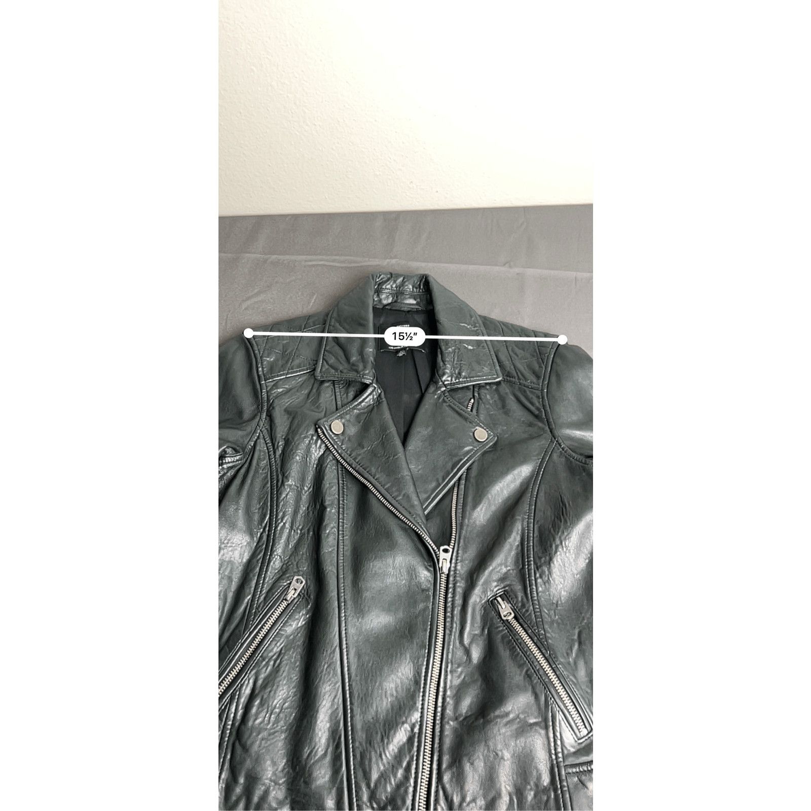 Lucky Brand Lucky Brand Pin Dot Genuine Lamb Leather Moto Jacket Black S Size S / US 4 / IT 40 - 8 Thumbnail