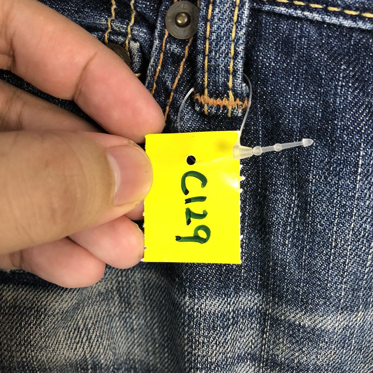 Levi's DL Levis 703 Blue selvedge Denim Pants #C129 Size US 29 - 9 Thumbnail