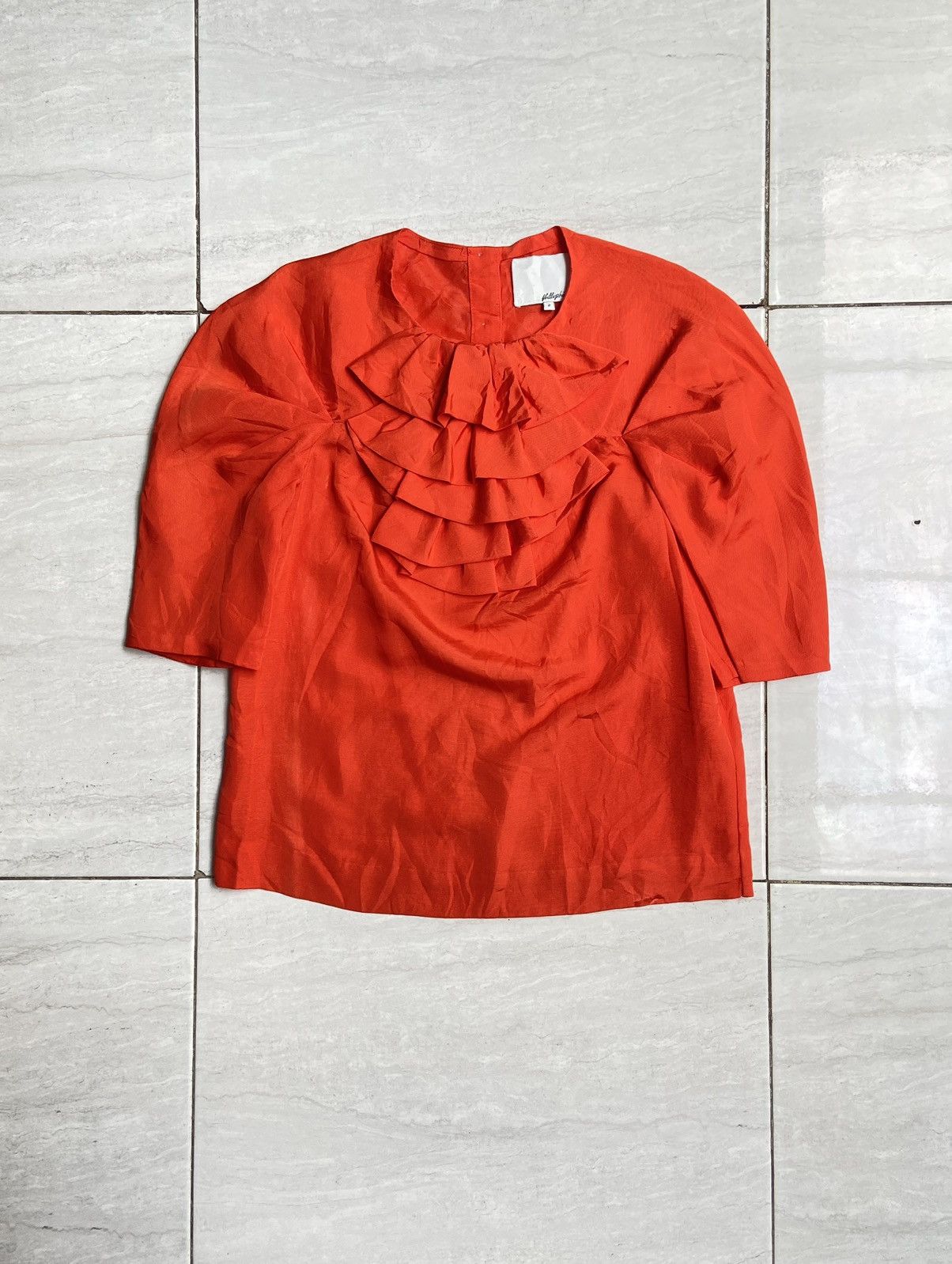 image of Philipp Plein Phillipp Plein Orange Blouse, Women's (Size Small)