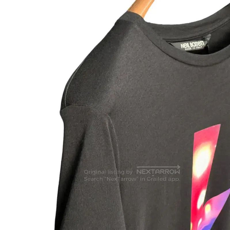 Neil Barrett NeIL Barrett Black Cotton Graphic Short Sleeve T-Shirt . Size US S / EU 44-46 / 1 - 5 Thumbnail