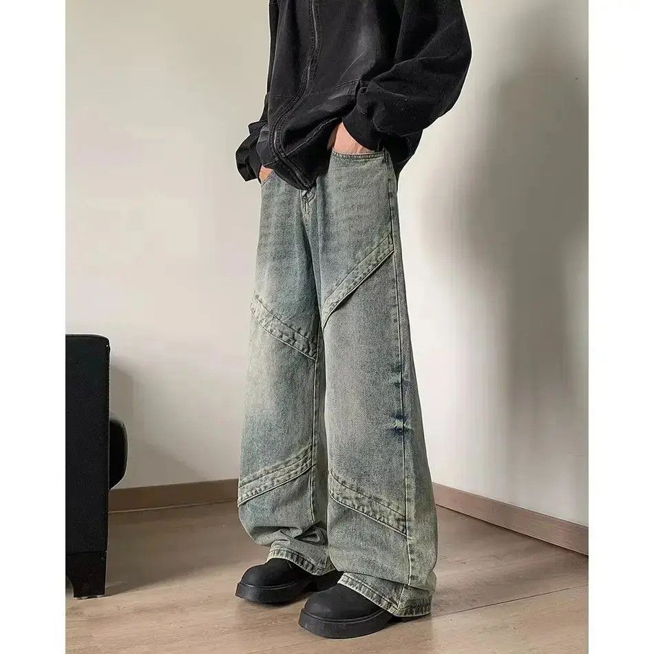 Japanese Brand Loose straight leg wide leg jeans Size US 32 / EU 48 - 2 Thumbnail
