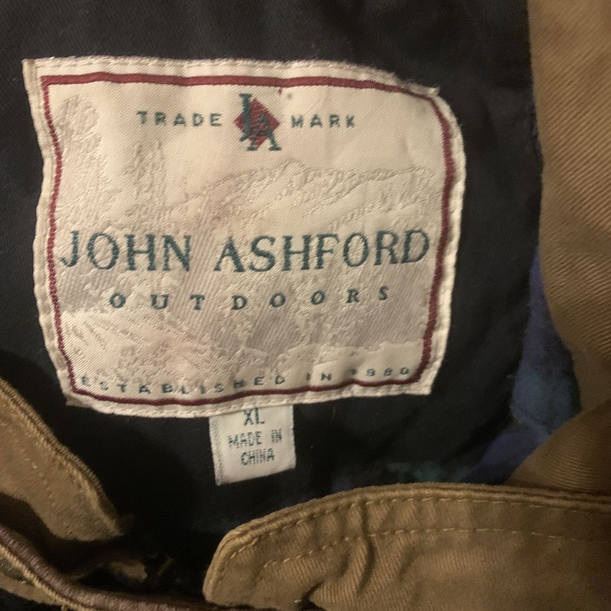 John Ashford John Ashford Black Bomber Flannel Lined XL Vintage Outdoor Size US XL / EU 56 / 4 - 3 Thumbnail