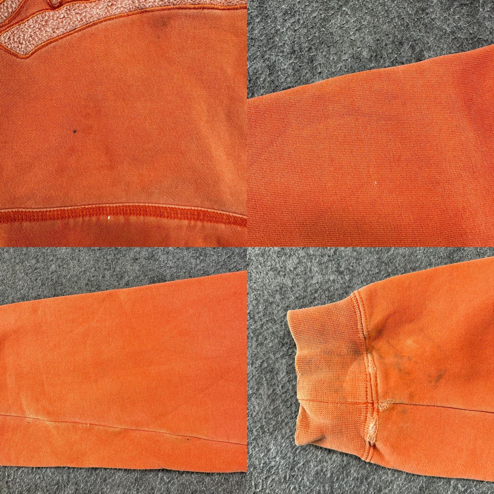 Hurley VINTAGE Hurley Hoodie Womens Small Orange Pullover Fleece Cotton Surf Skate Y2K Col-Orange Logo Embroidered Pockets Hooded Crew Neck Drawstring Size S / US 4 / IT 40 - 9 Thumbnail