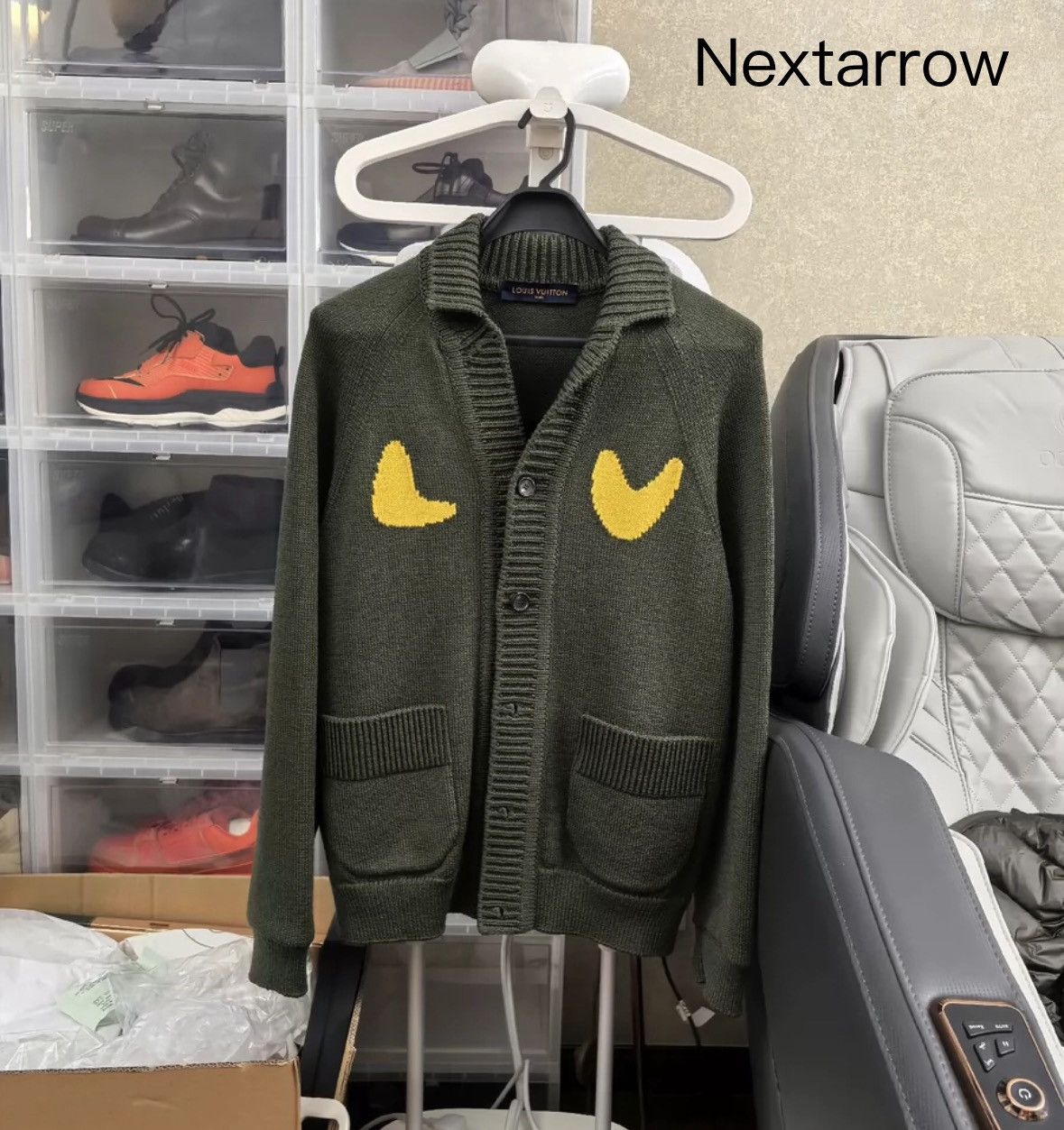 Louis Vuitton Nigo2 Co branded Tiger Head Cardigan Sweater