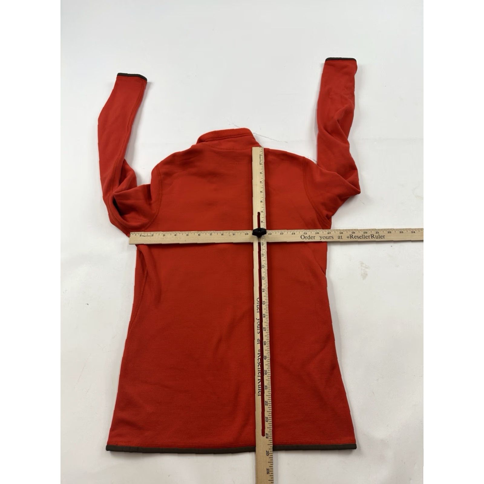 RLX Ralph Lauren RLX Ralph Lauren Jacket Womens Blazer Fleece 1/4 Zip Mock Neck Orange M Size M / US 6-8 / IT 42-44 - 7 Thumbnail