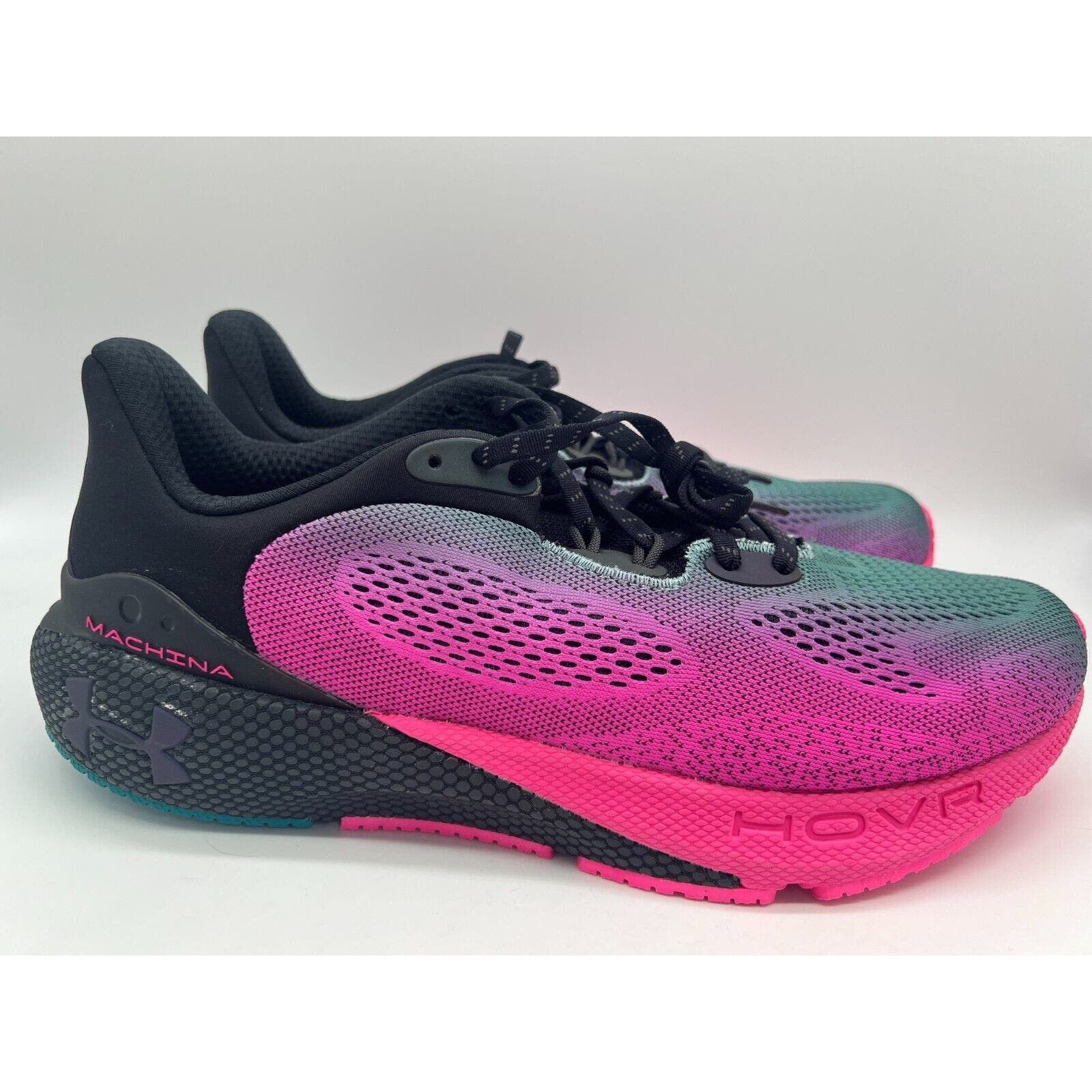 image of Under Armour Hovr Machina 3 Daylight Black Pink Mens Size 11 Shoes
