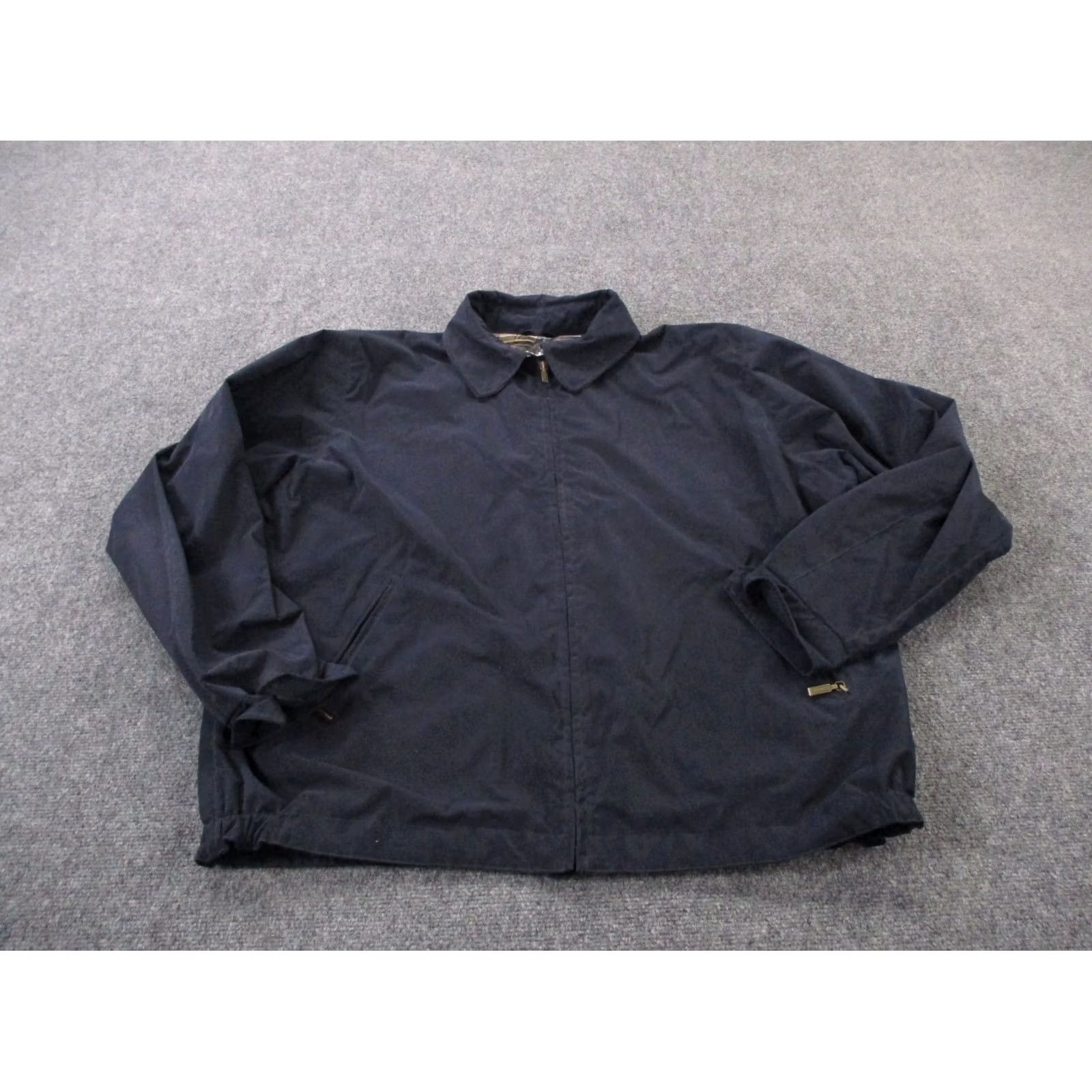 Barbour Barbour Jacket Mens XL Navy Balcomie Coat Windbreaker Lined Pockets Zipper Full Zip Weathergear Casual Fall Winter Barbour Size US XL / EU 56 / 4 - 2 Thumbnail